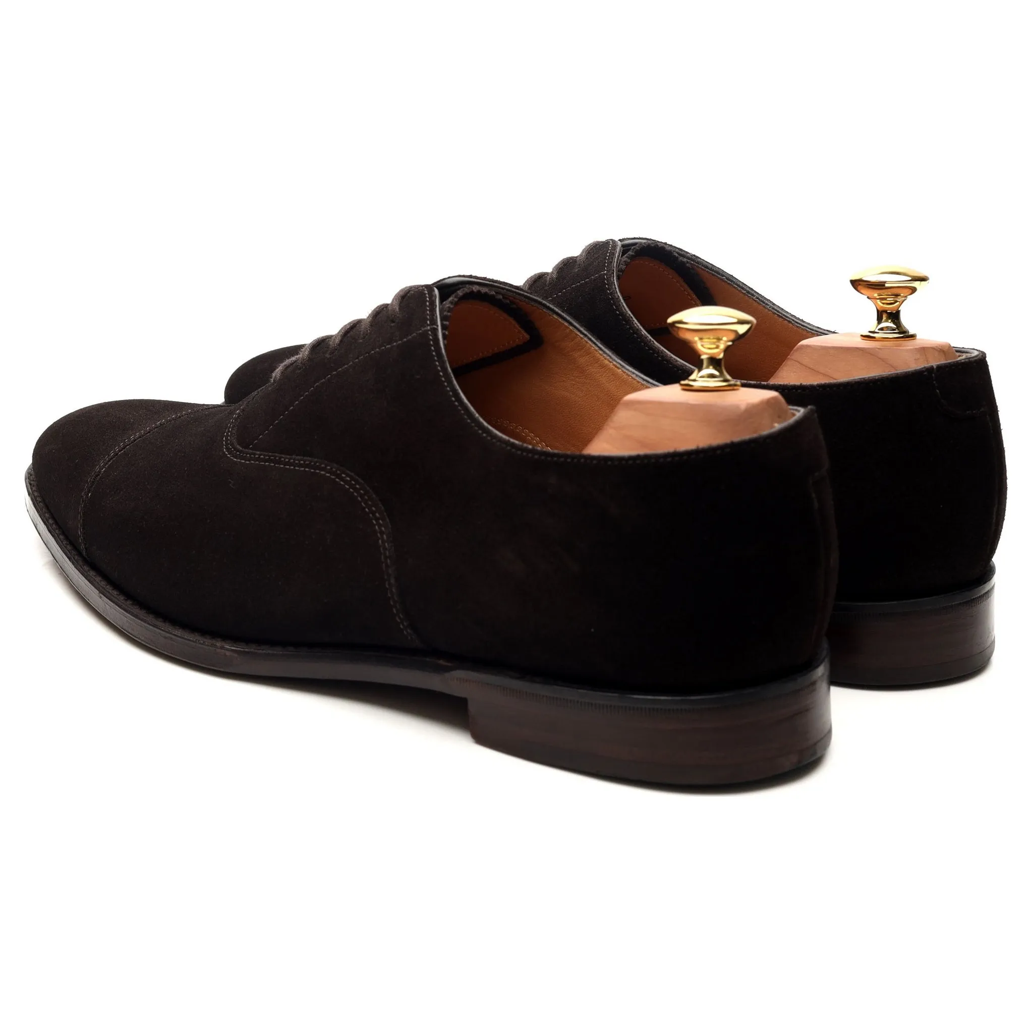 1880 'Aldwych' Dark Brown Suede Oxford UK 10 F