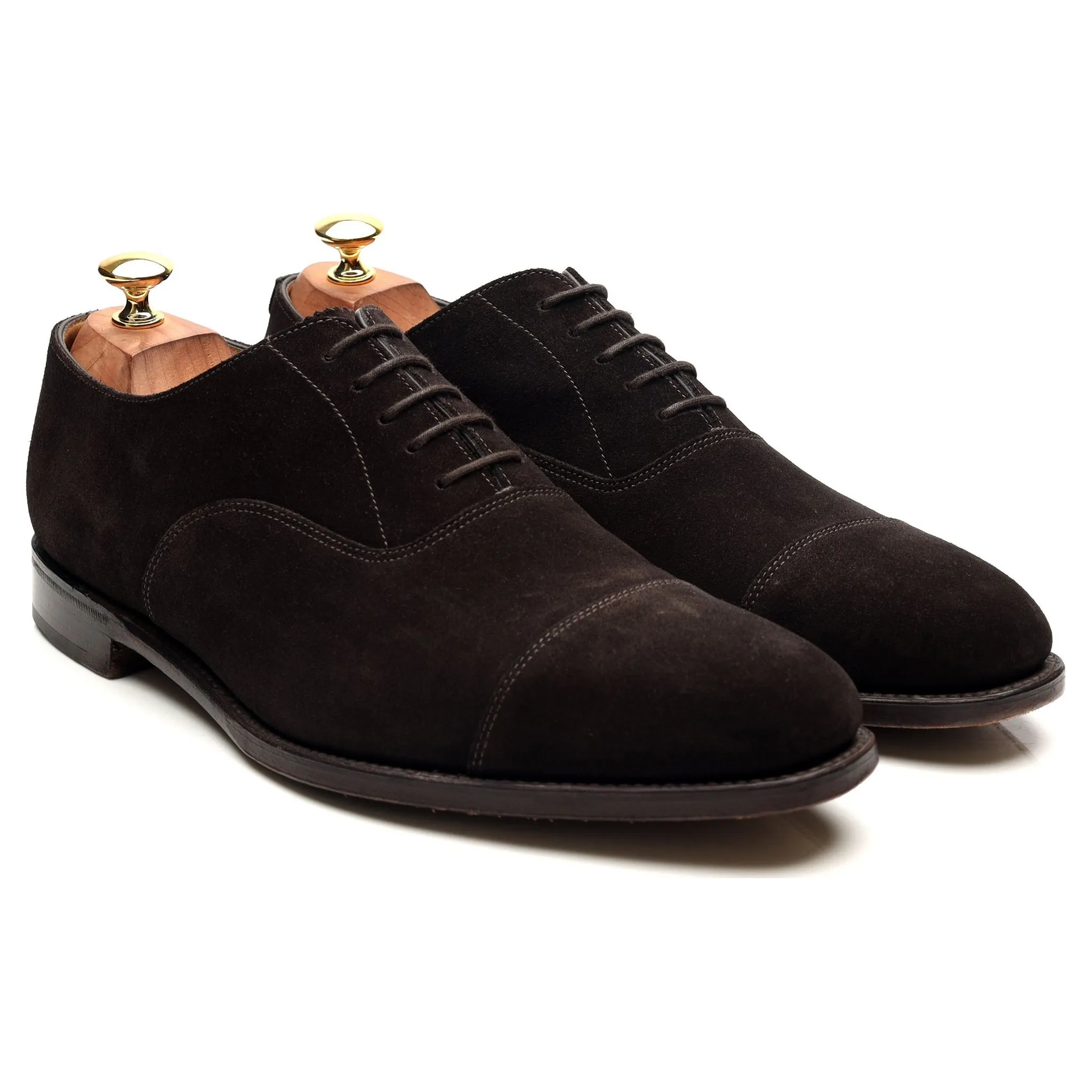 1880 'Aldwych' Dark Brown Suede Oxford UK 10 F