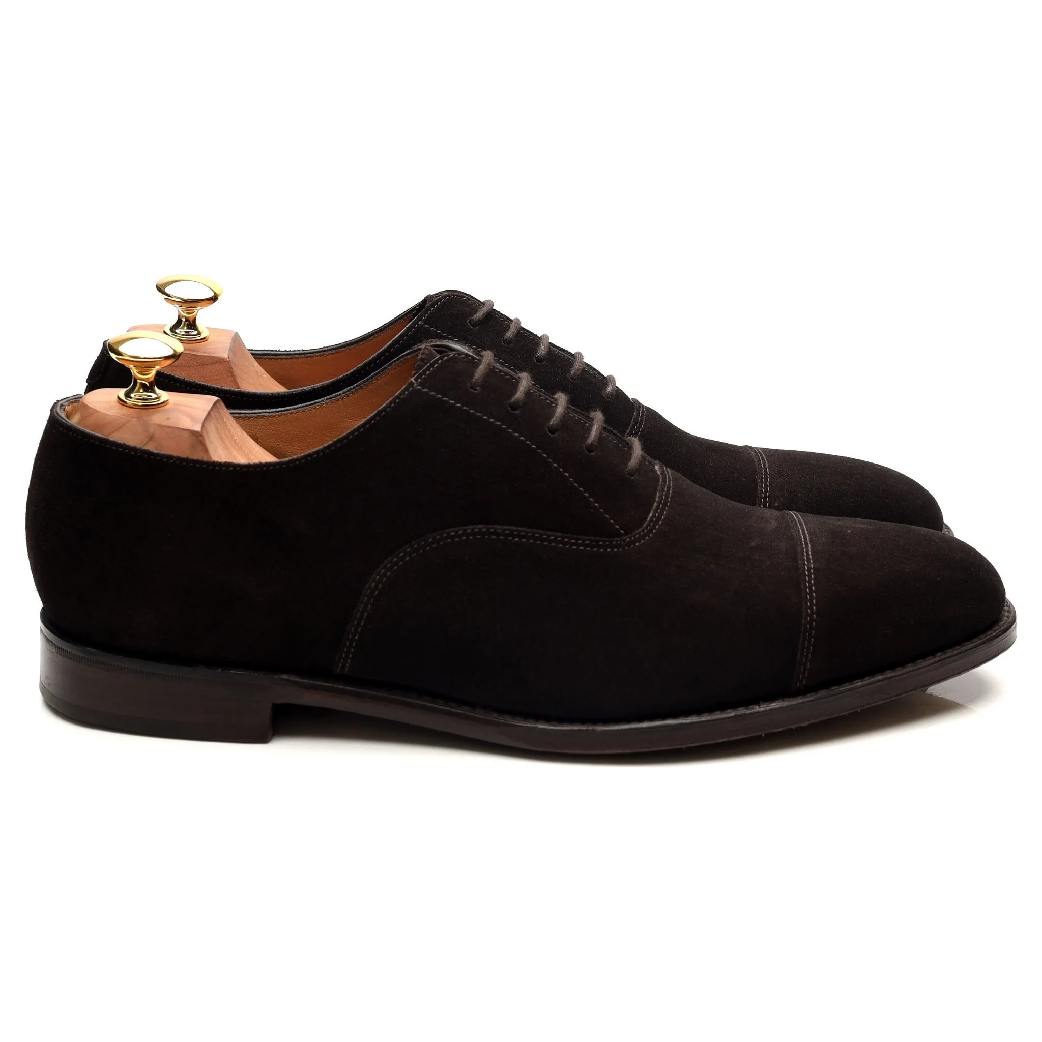 1880 'Aldwych' Dark Brown Suede Oxford UK 10 F