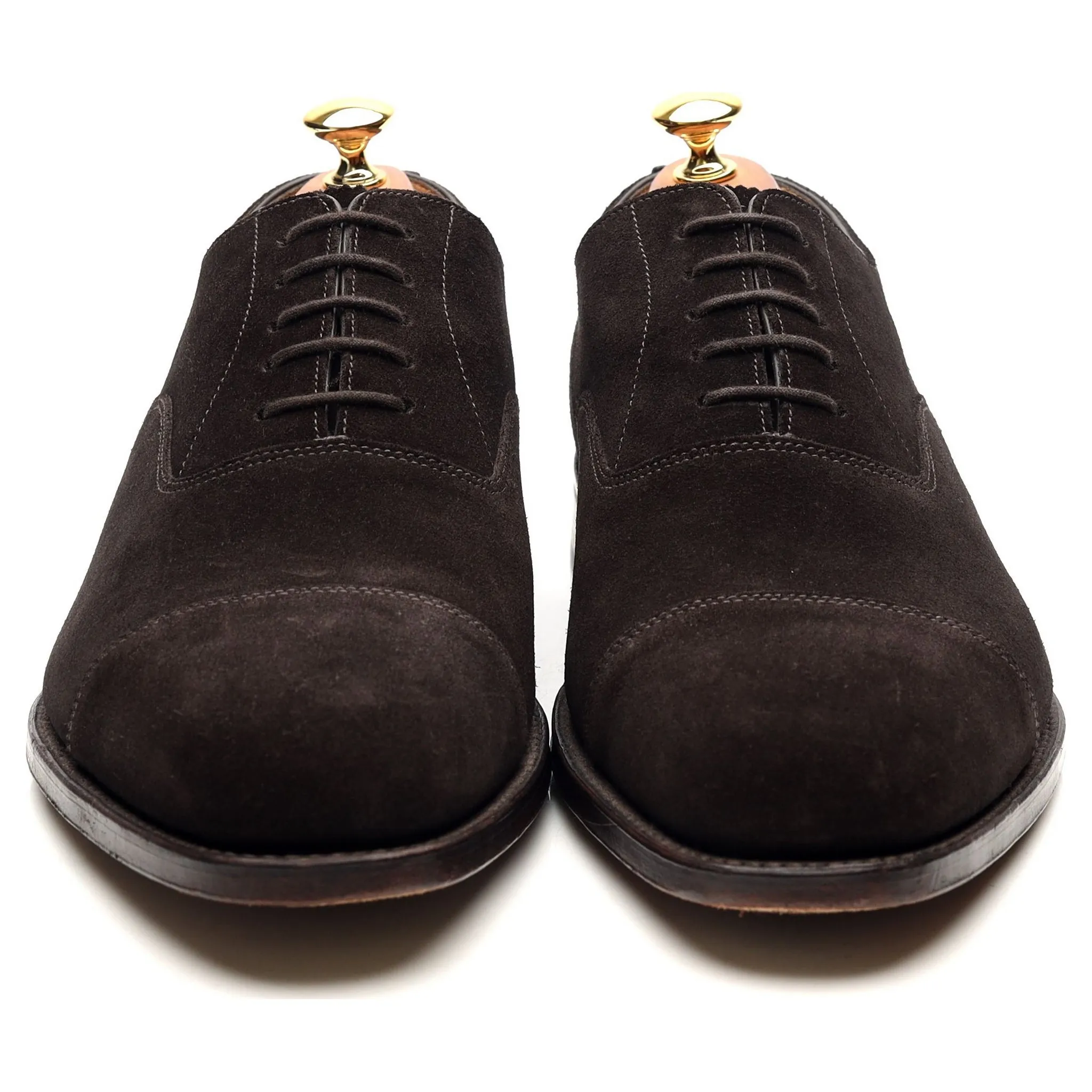 1880 'Aldwych' Dark Brown Suede Oxford UK 10 F