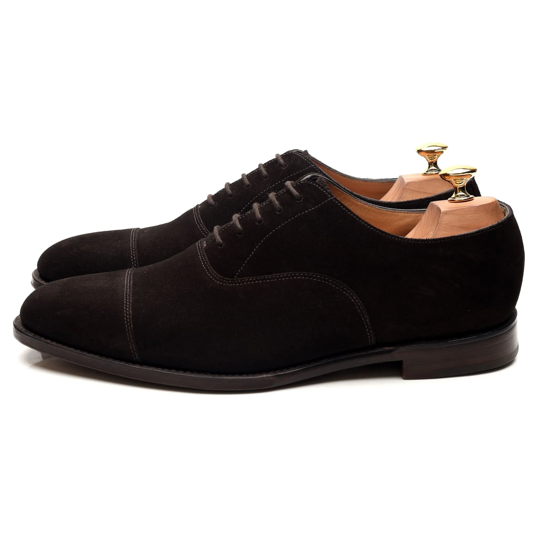 1880 'Aldwych' Dark Brown Suede Oxford UK 10 F