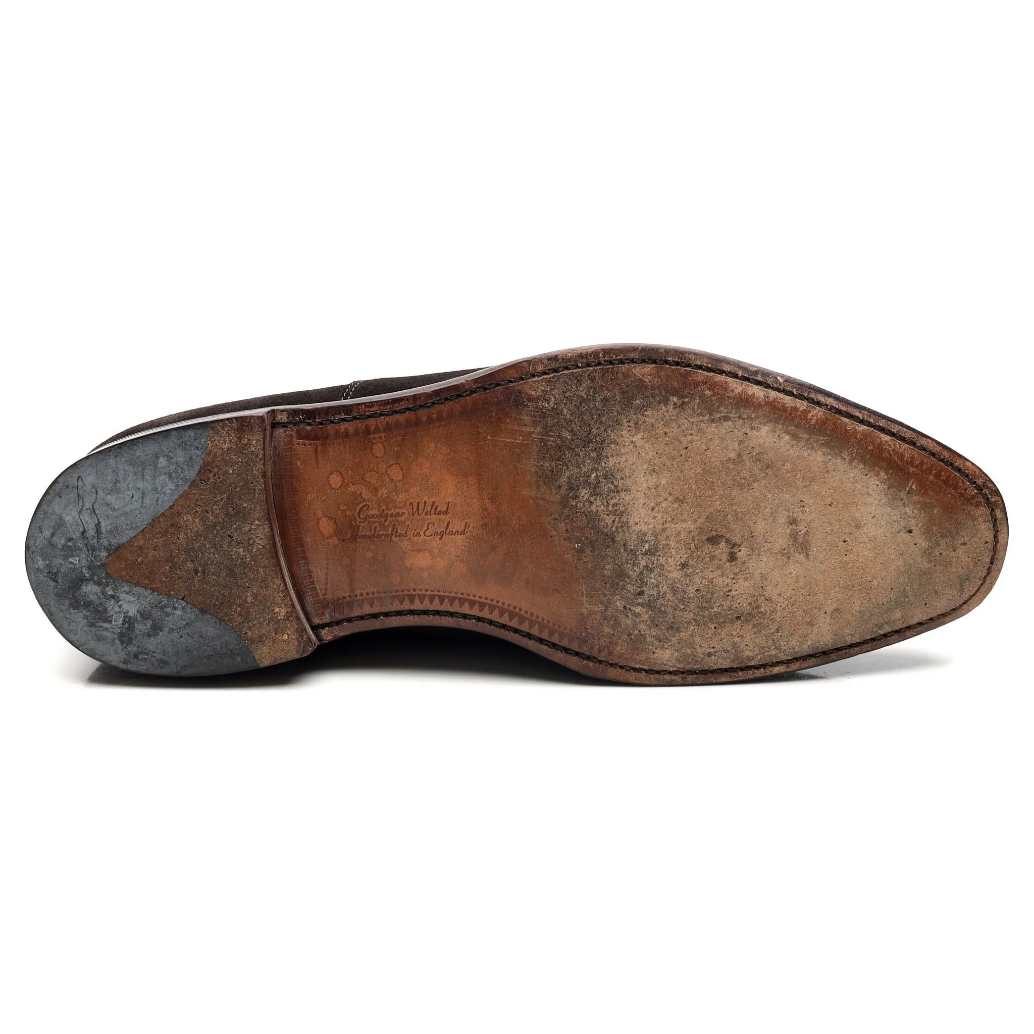 1880 'Aldwych' Dark Brown Suede Oxford UK 10 F