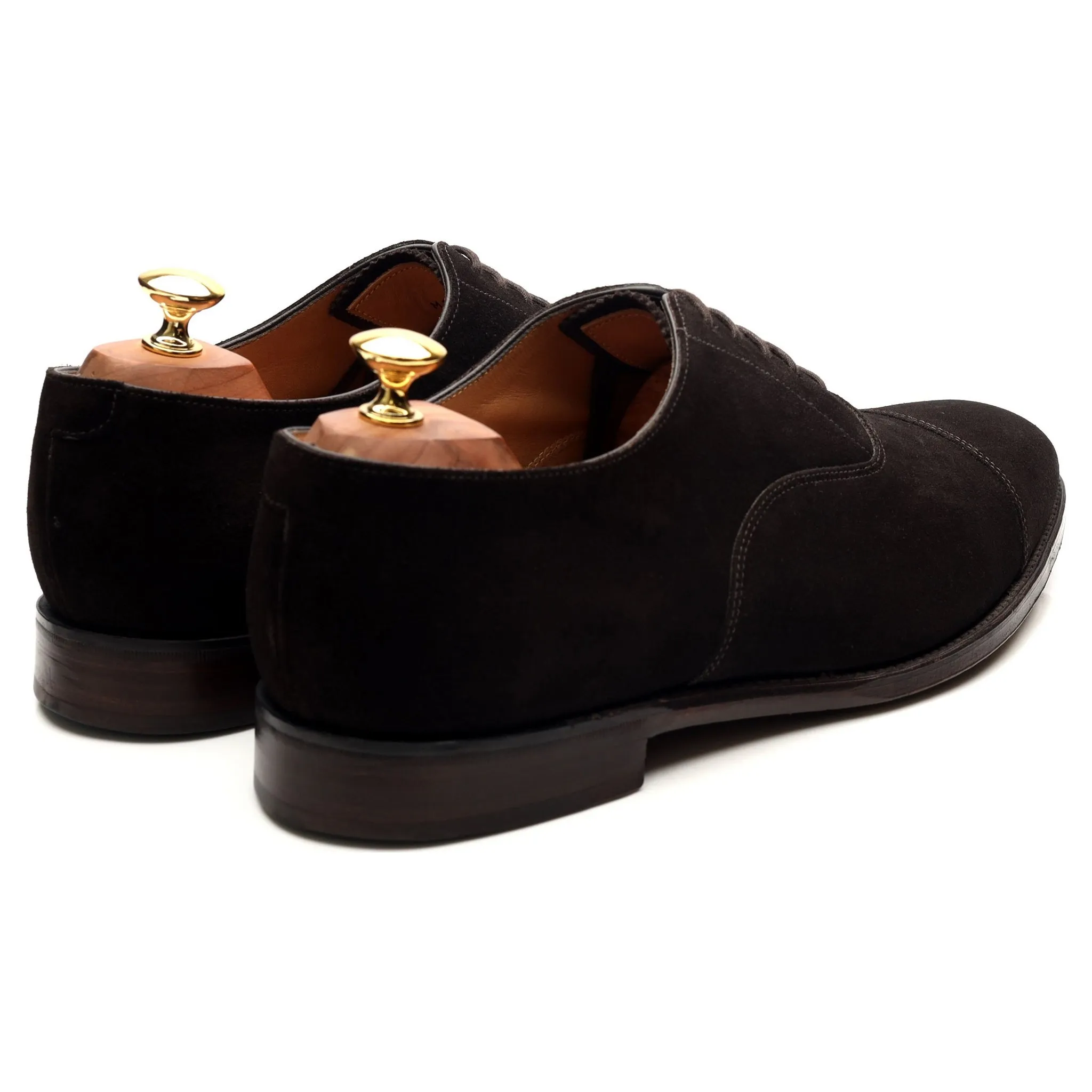 1880 'Aldwych' Dark Brown Suede Oxford UK 10 F