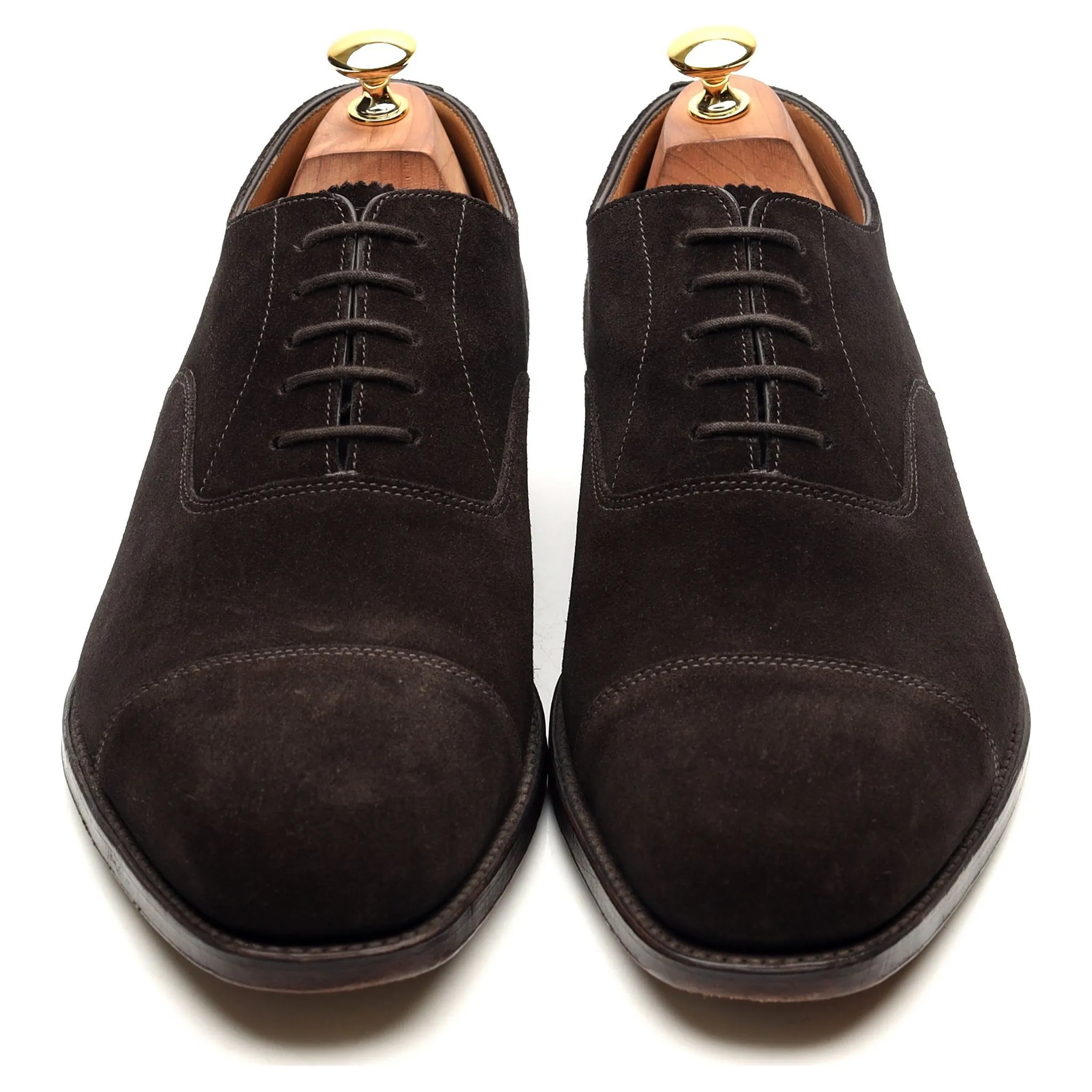 1880 'Aldwych' Dark Brown Suede Oxford UK 10 F