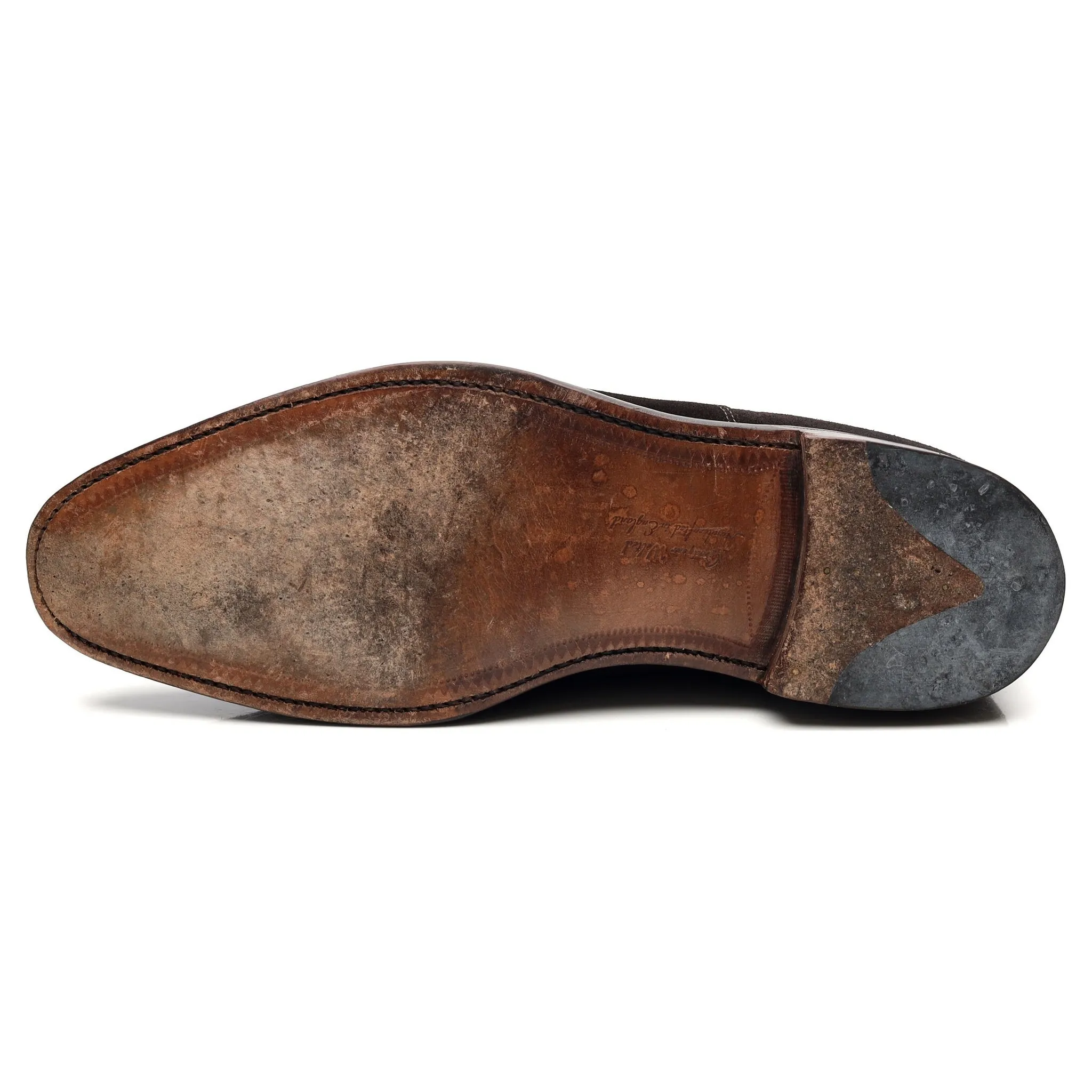 1880 'Aldwych' Dark Brown Suede Oxford UK 10 F
