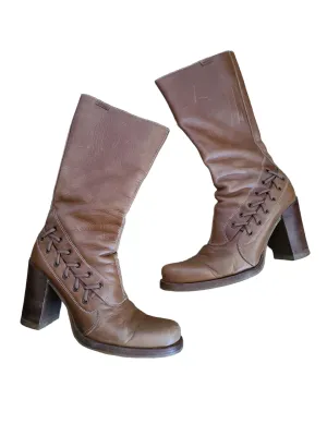 90s lace up boots