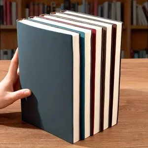 A5 Soft Leather Notebook - 120 Pages/Waterproof Cover/Comfortable Touch