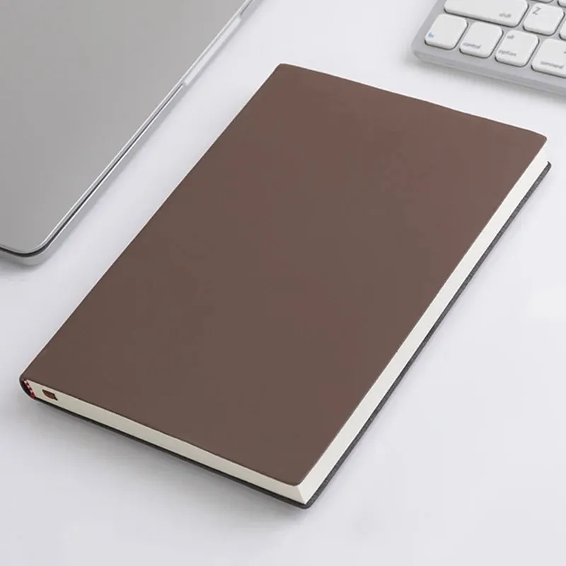 A5 Soft Leather Notebook - 120 Pages/Waterproof Cover/Comfortable Touch