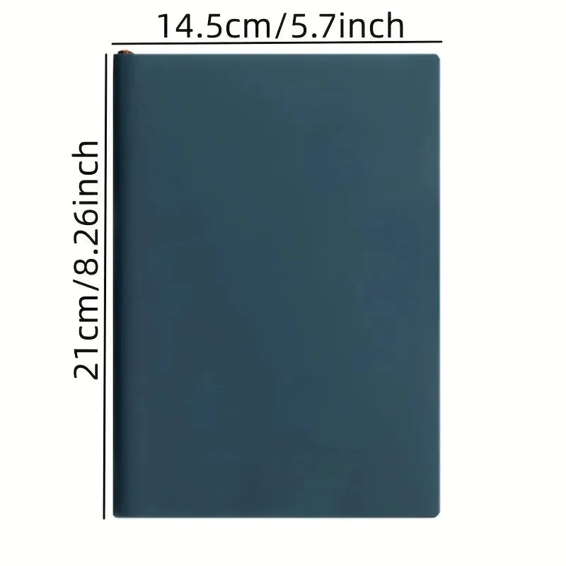 A5 Soft Leather Notebook - 120 Pages/Waterproof Cover/Comfortable Touch
