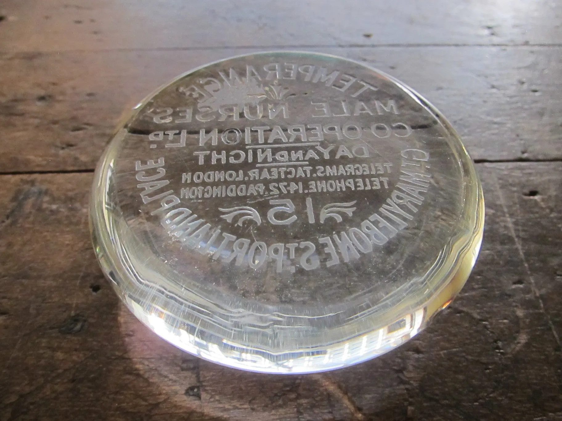 Antique Glass Paperweight for Male Nurses Co-Operation Ltd