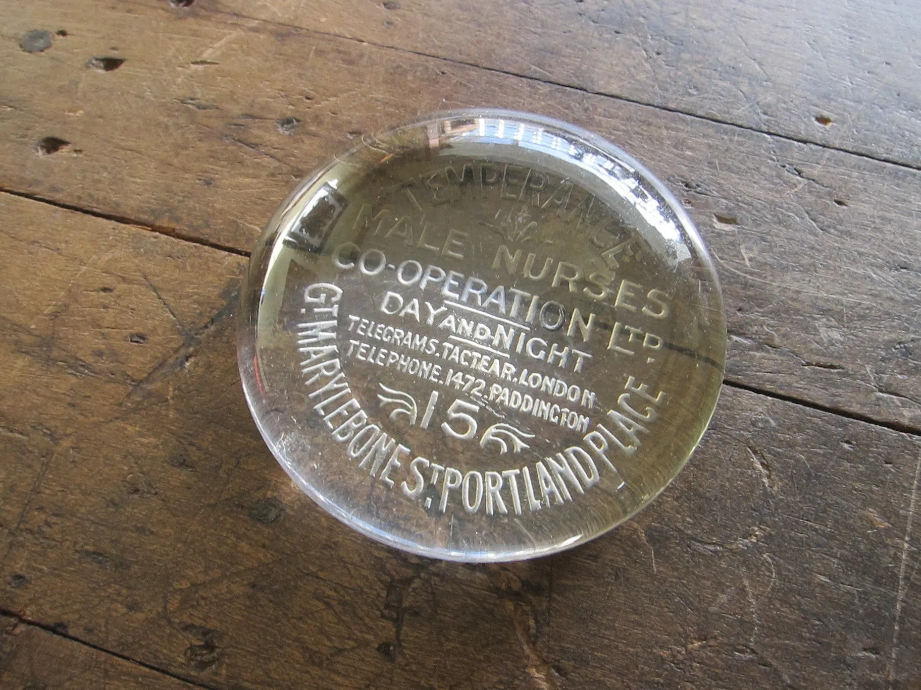 Antique Glass Paperweight for Male Nurses Co-Operation Ltd