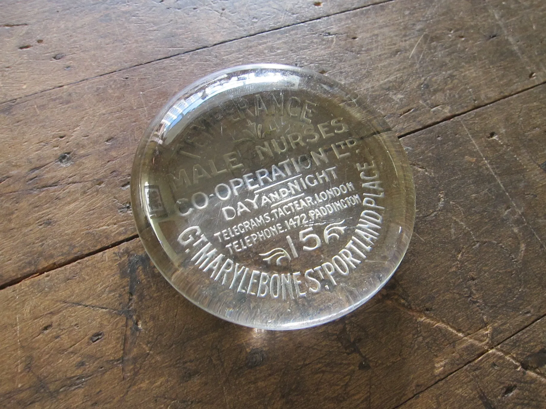 Antique Glass Paperweight for Male Nurses Co-Operation Ltd