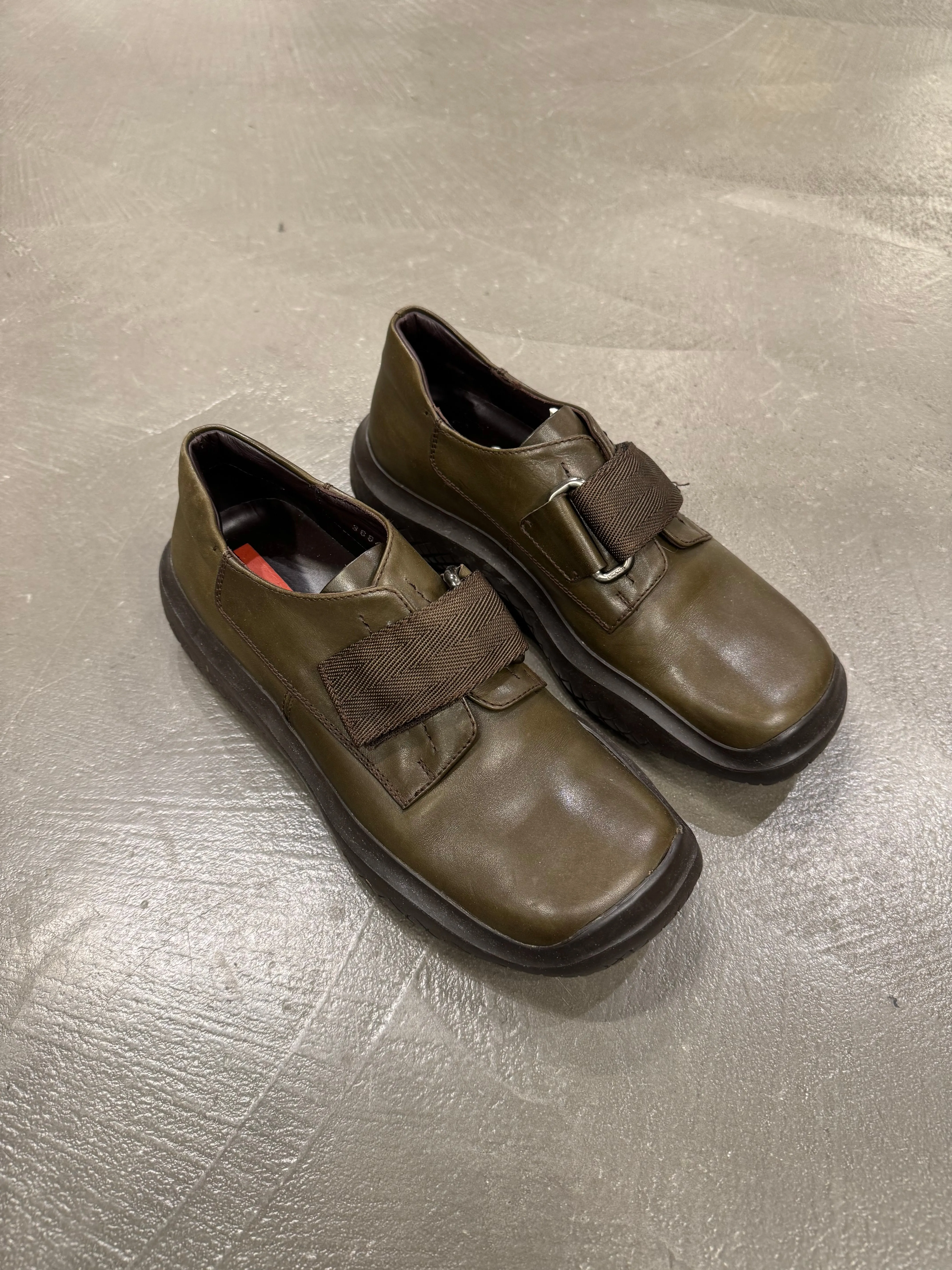 A/W1999 Prada leather straps vibram shoes