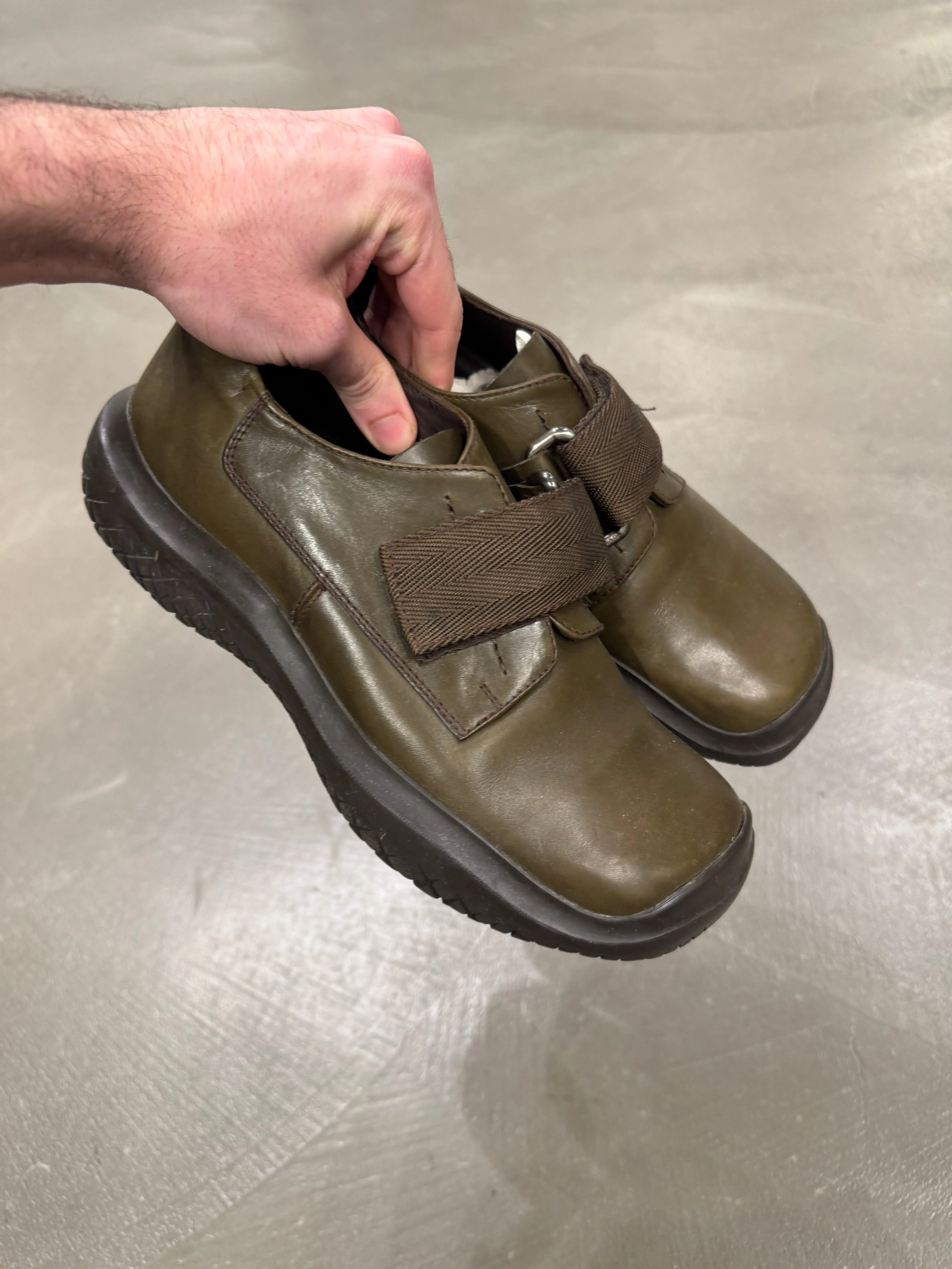 A/W1999 Prada leather straps vibram shoes