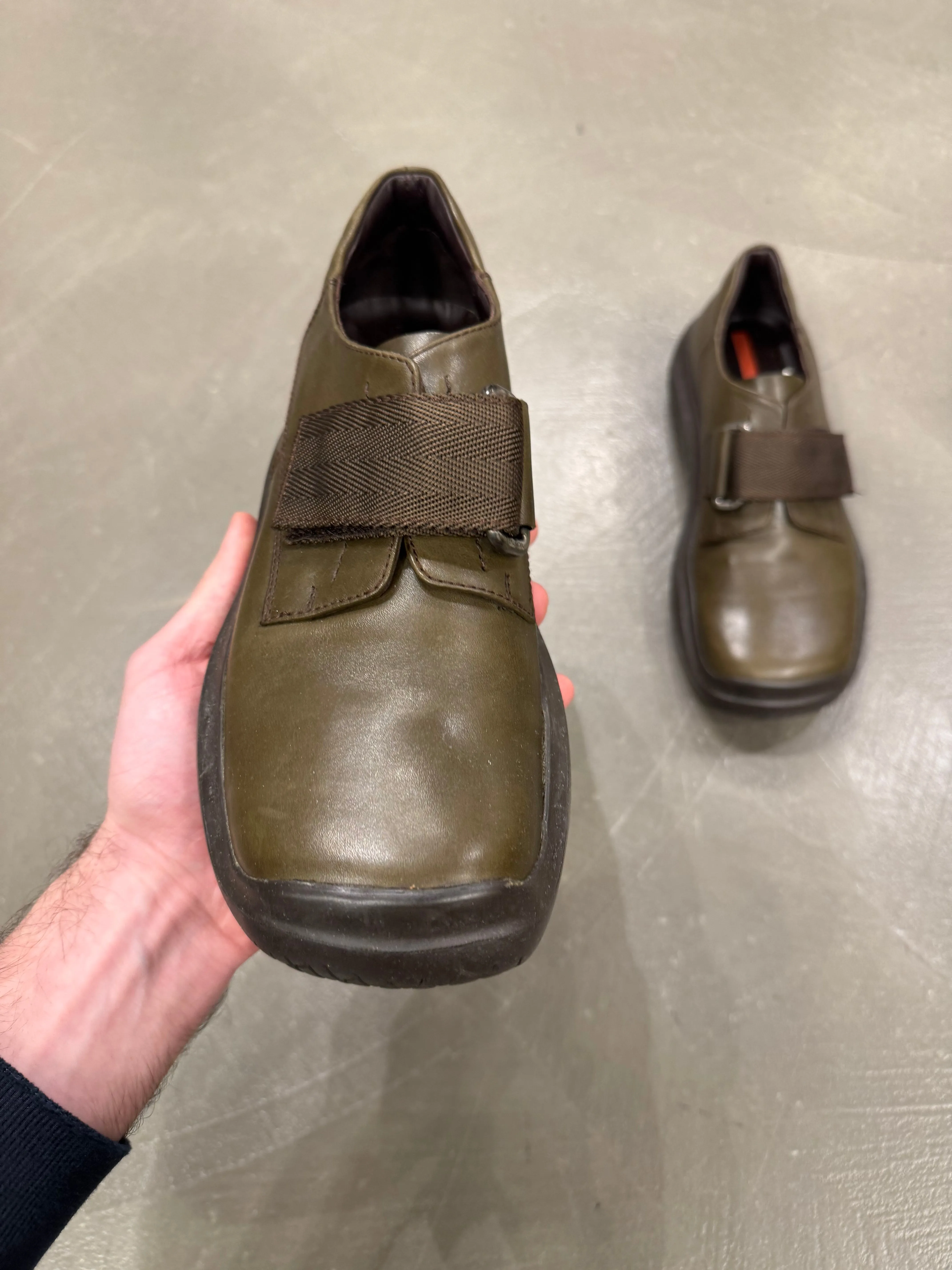 A/W1999 Prada leather straps vibram shoes