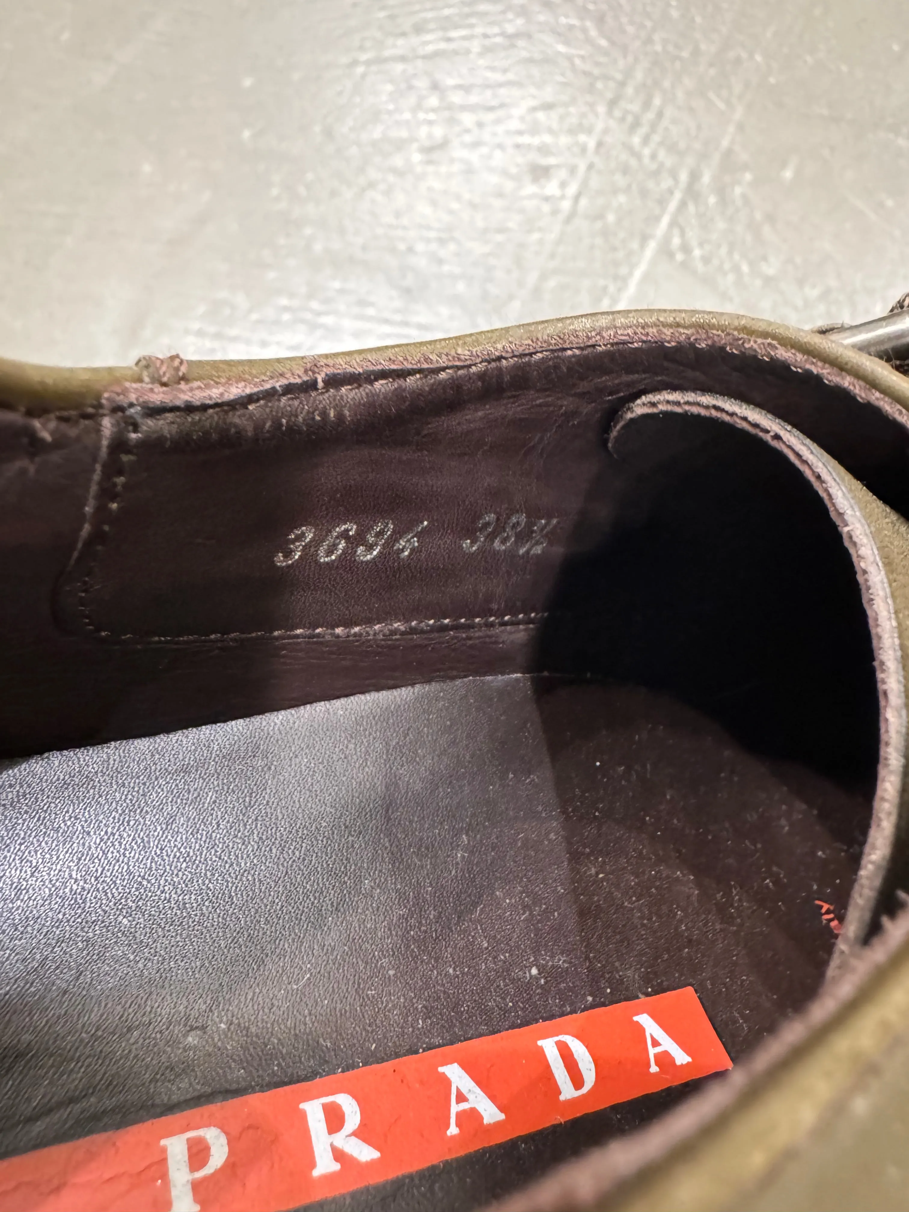 A/W1999 Prada leather straps vibram shoes