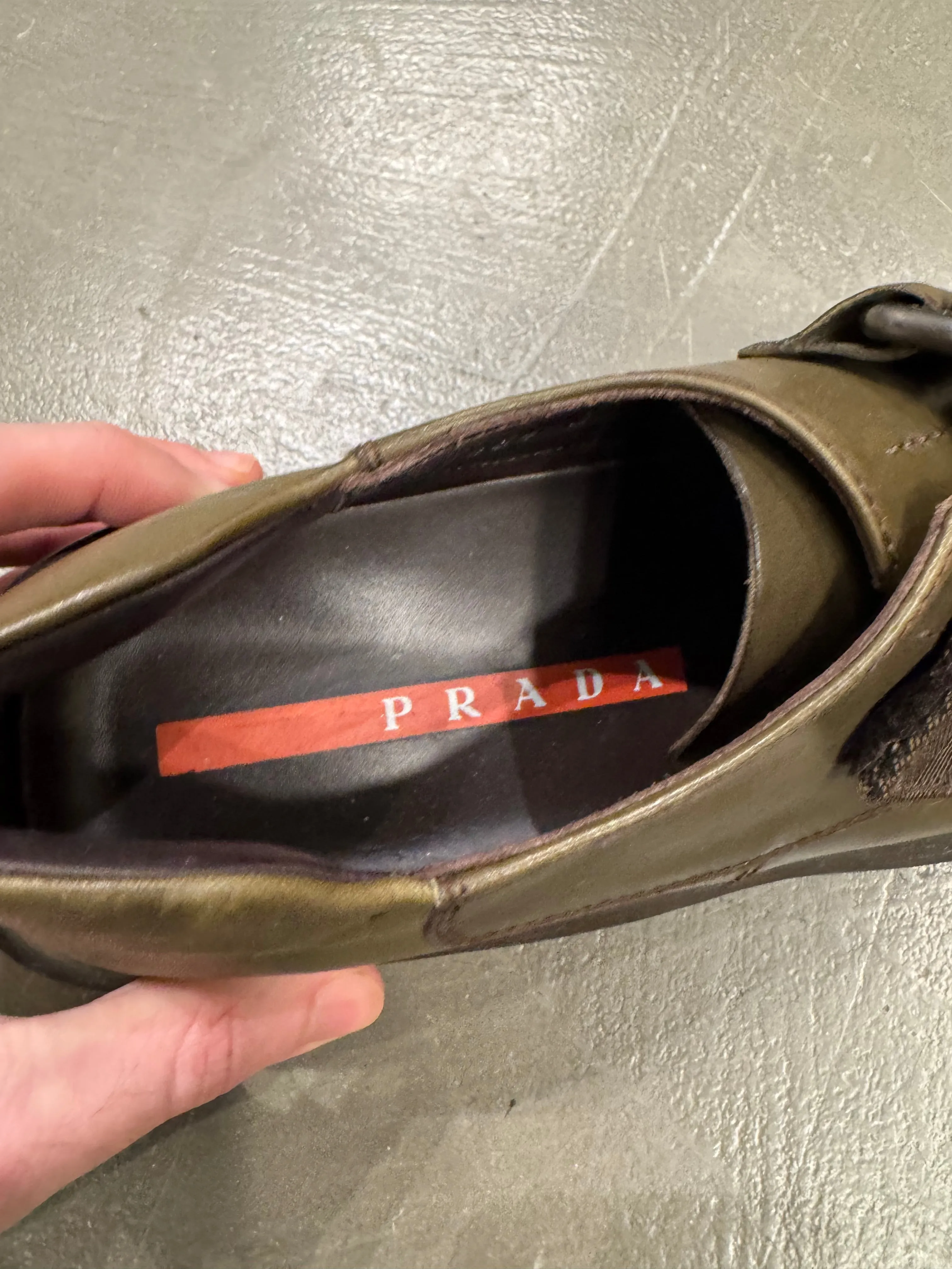 A/W1999 Prada leather straps vibram shoes