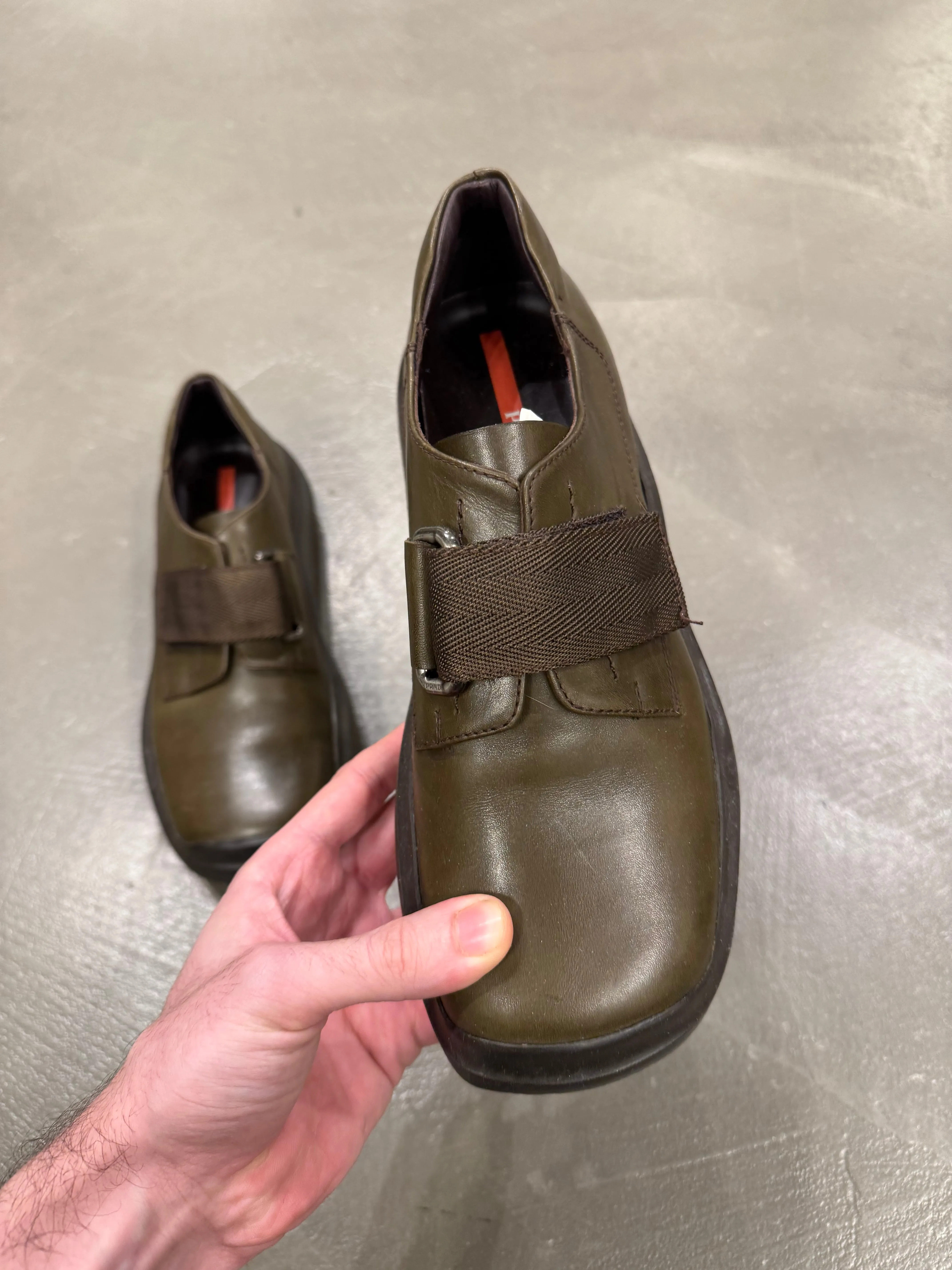 A/W1999 Prada leather straps vibram shoes