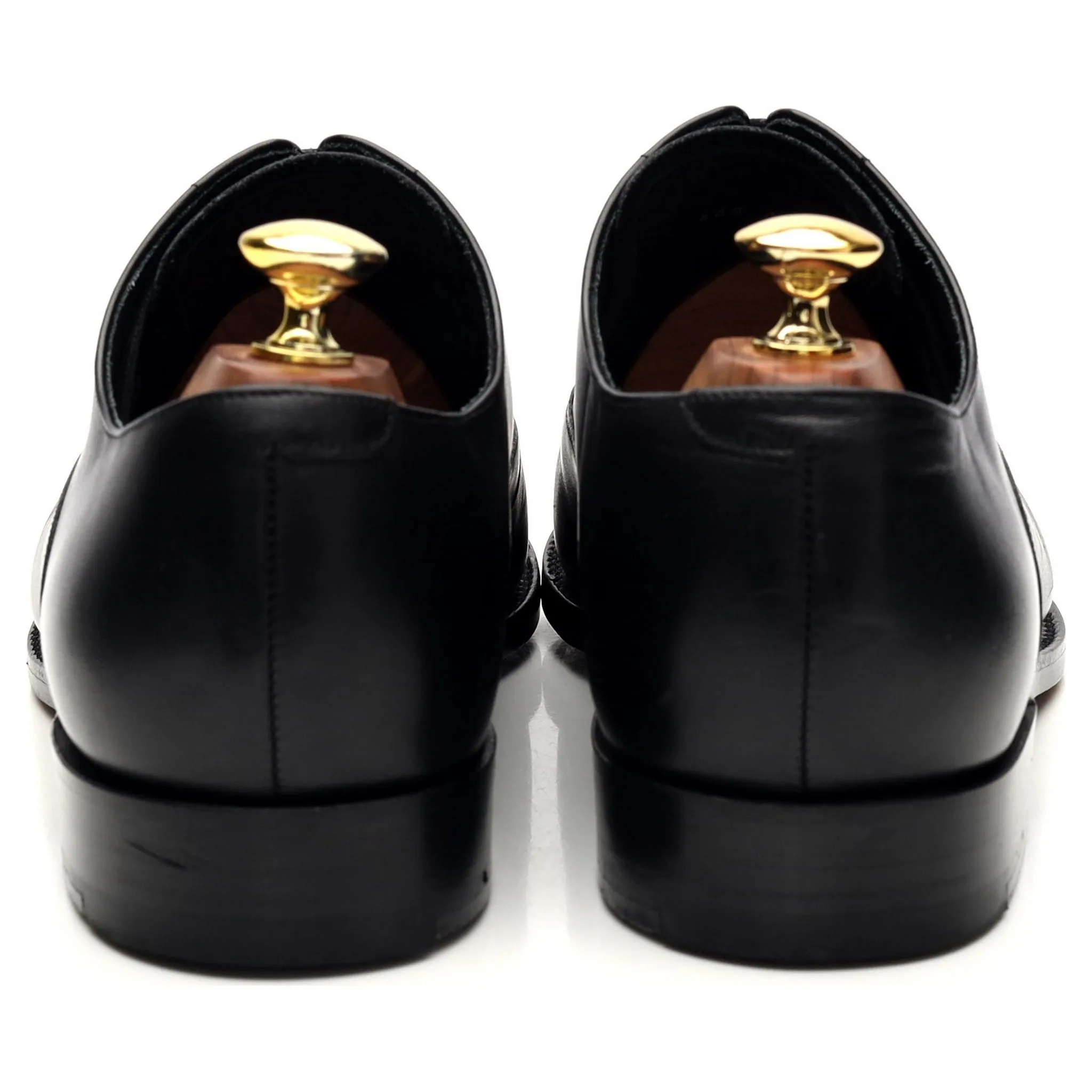 'Bank' Black Leather Oxford UK 8.5 G