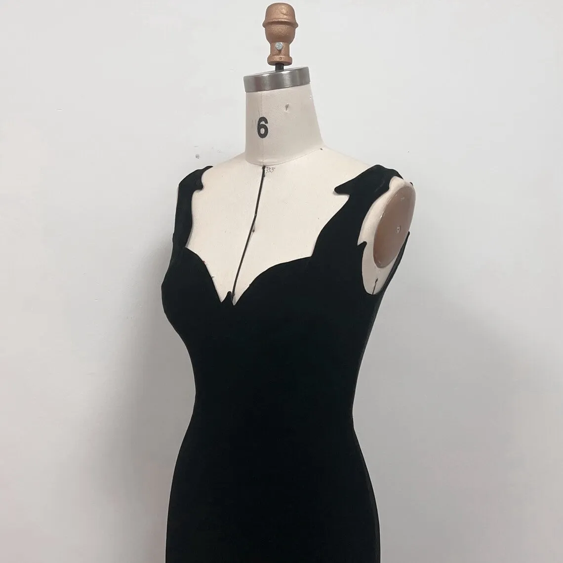 Black Rosemary Clooney Mermaid Velvet Celebrity Dress in White Christmas