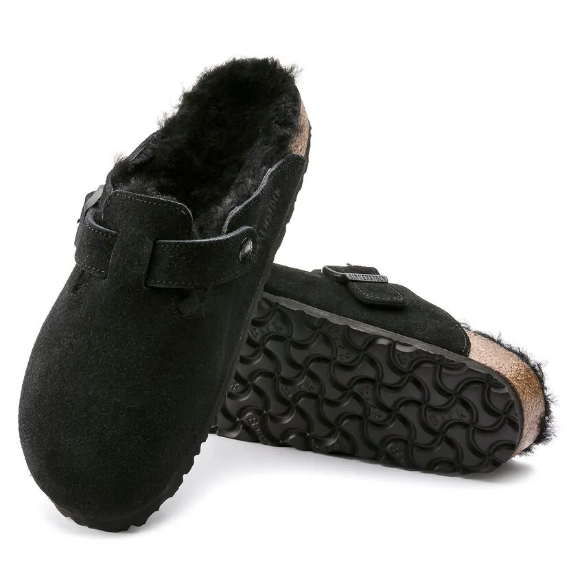 Boston Shearling Suede Leather - Black