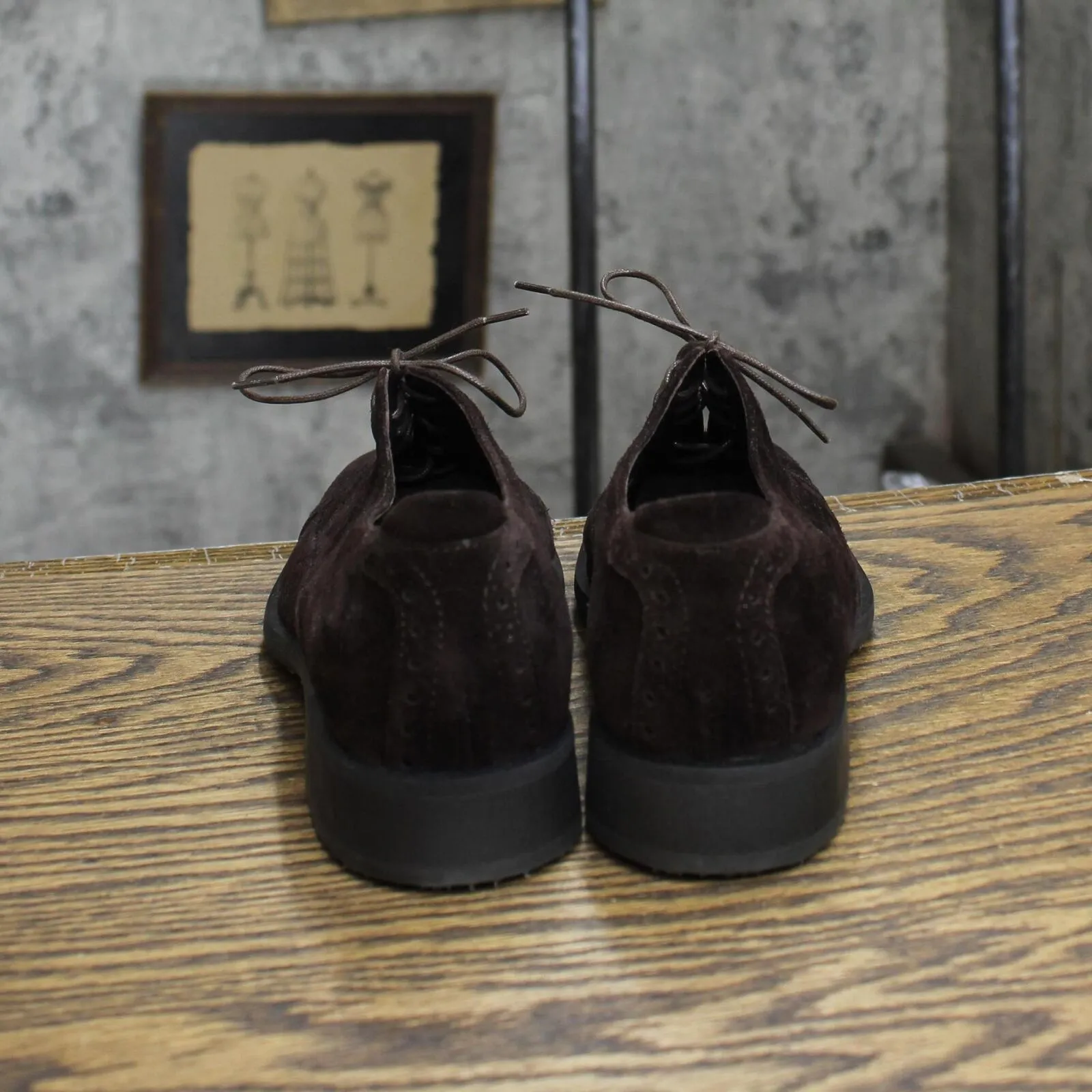 Bruno Magli Womens Vintage Suede Lace Up Oxford Dress Shoes Brown 5.5B