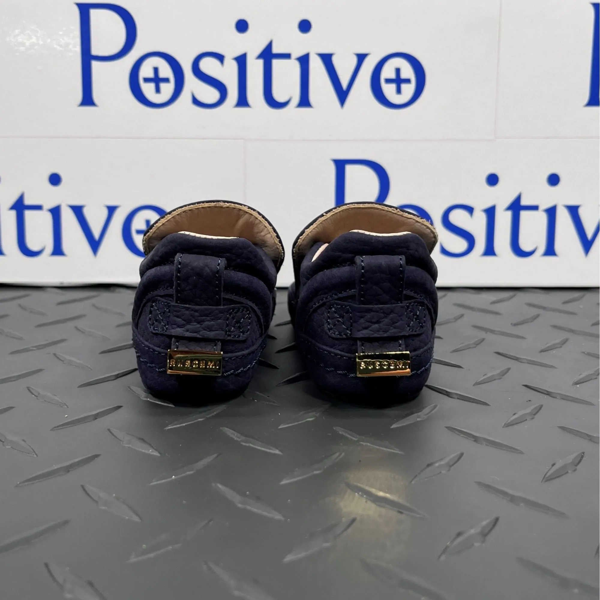 Buscemi 40MM Baby Nubuk Blue Ink Sneakers