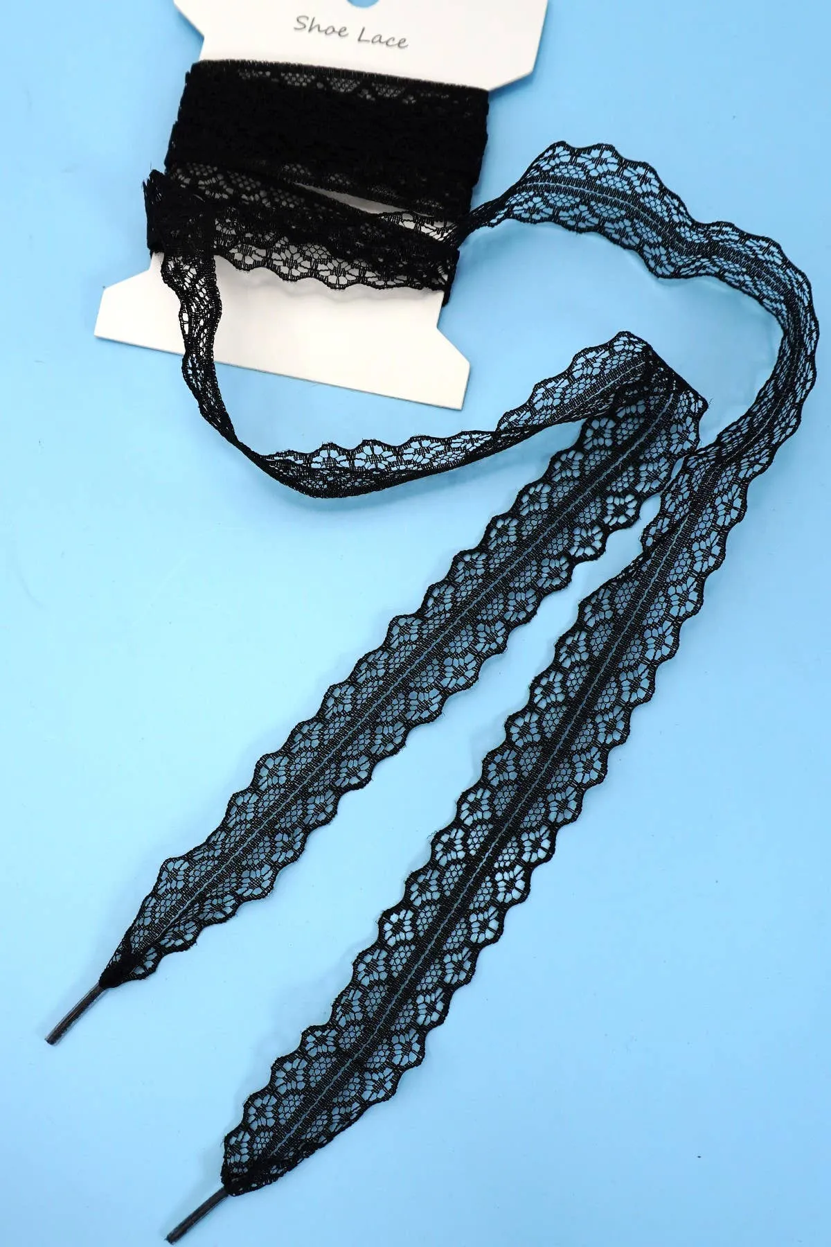 CHANTILLY LACE RIBBON BOW PAIR SHOE LACES | 40SD111