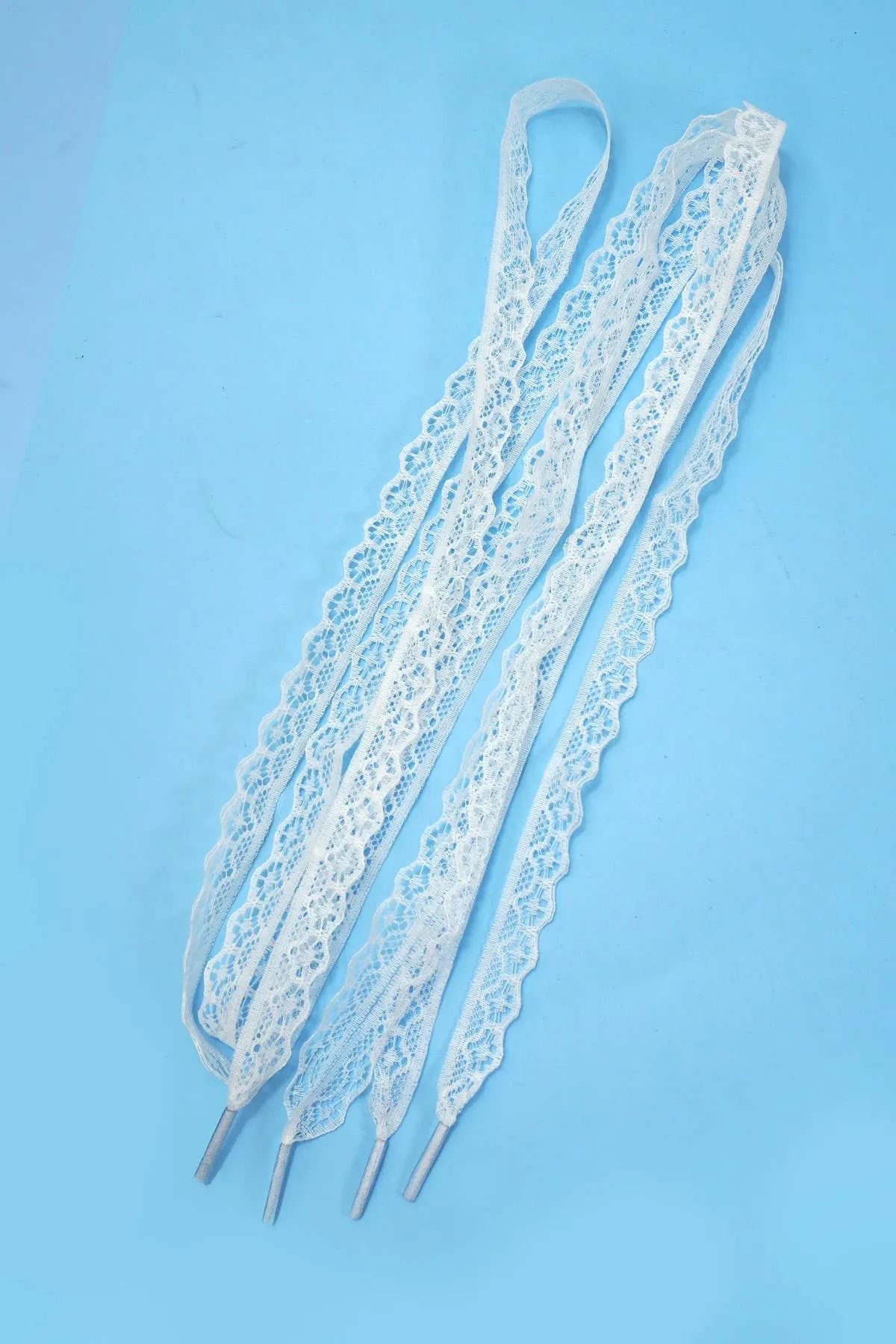 CHANTILLY LACE RIBBON BOW PAIR SHOE LACES | 40SD111