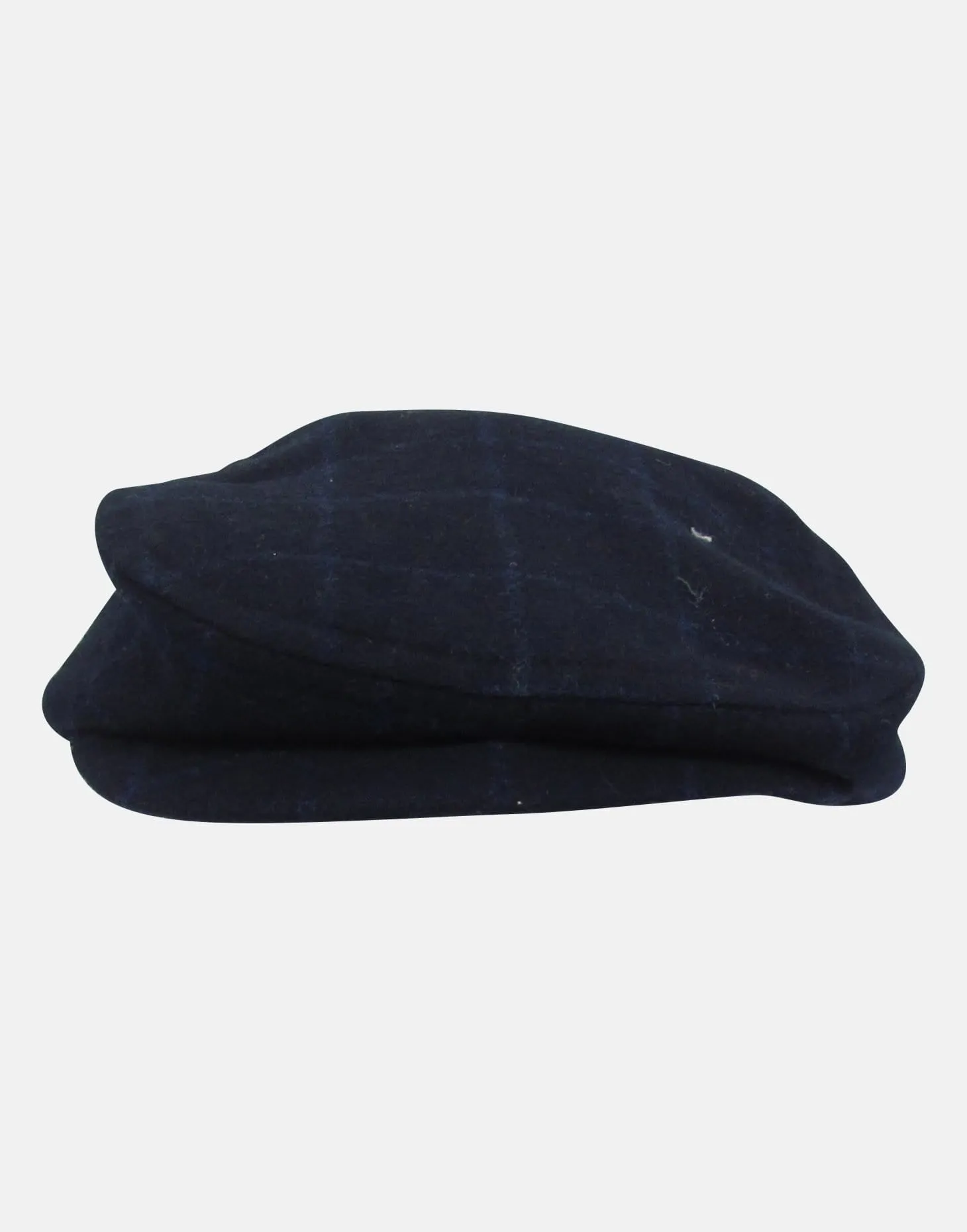 Charles: Blue check flat cap