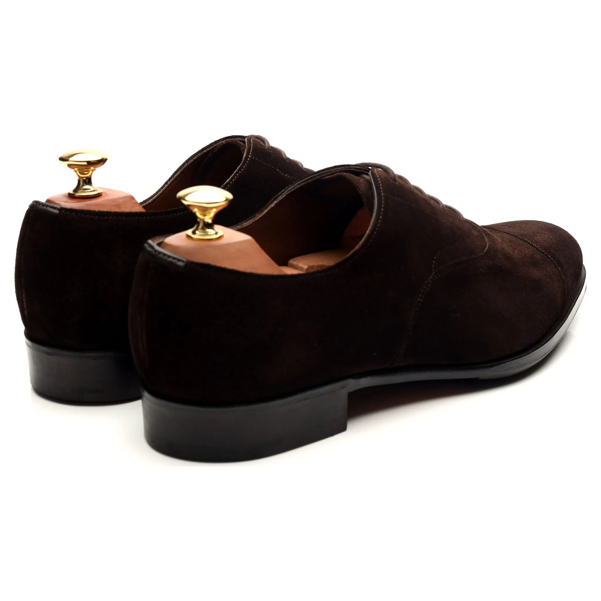 'Chelsea' Dark Brown Suede Oxford UK 9 E