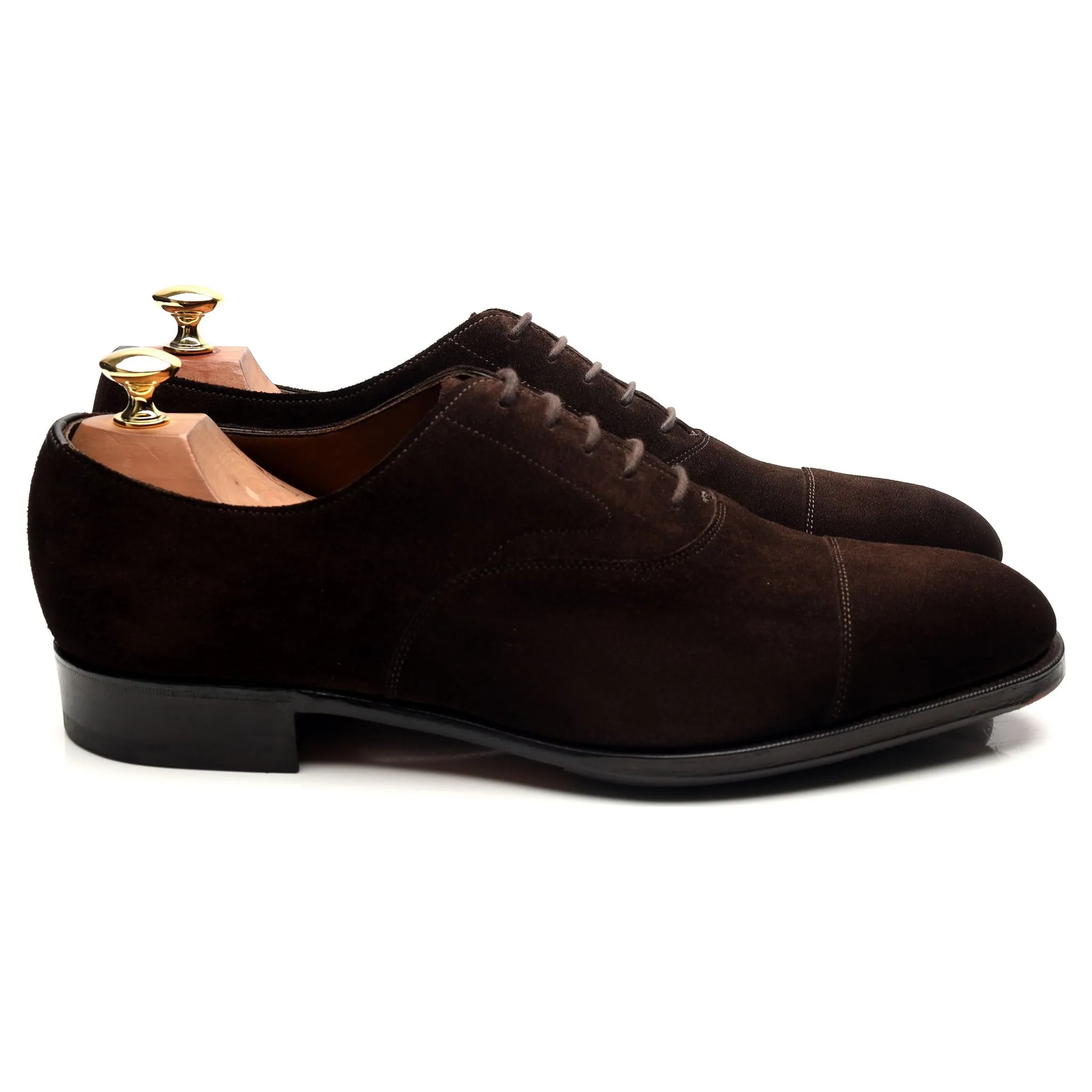 'Chelsea' Dark Brown Suede Oxford UK 9 E