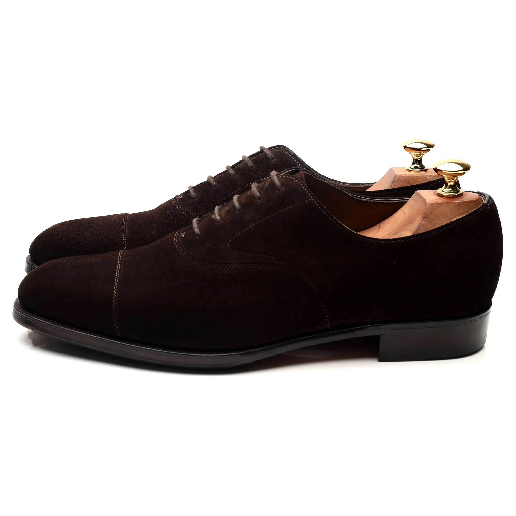 'Chelsea' Dark Brown Suede Oxford UK 9 E