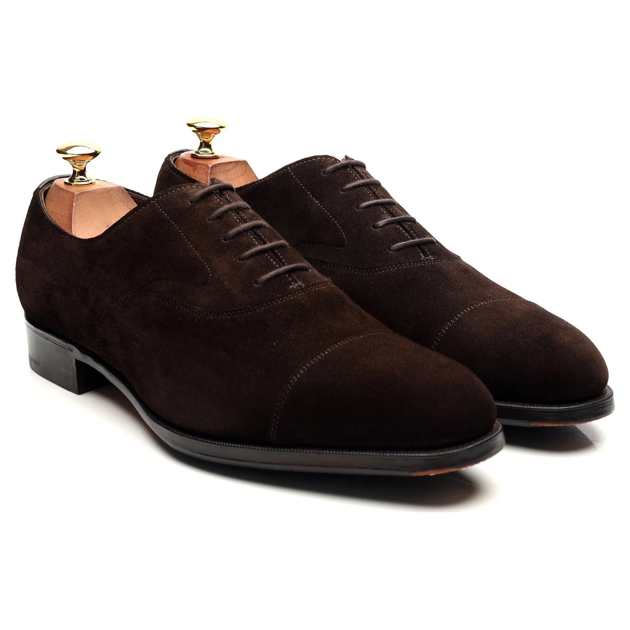 'Chelsea' Dark Brown Suede Oxford UK 9 E