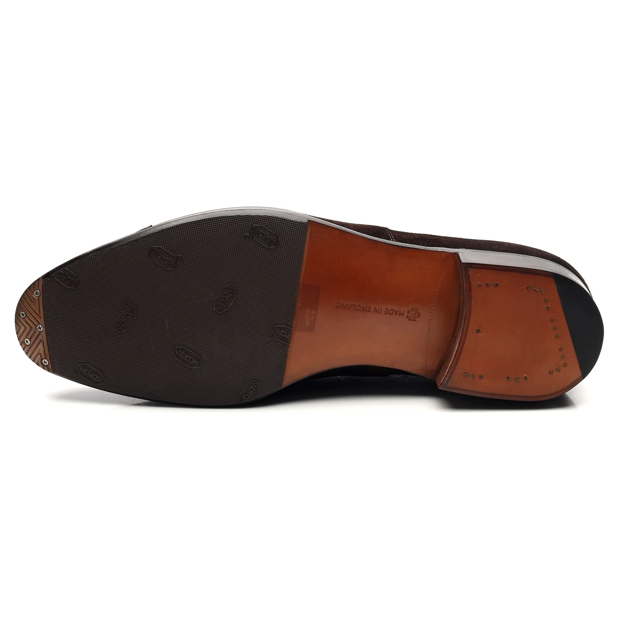 'Chelsea' Dark Brown Suede Oxford UK 9 E