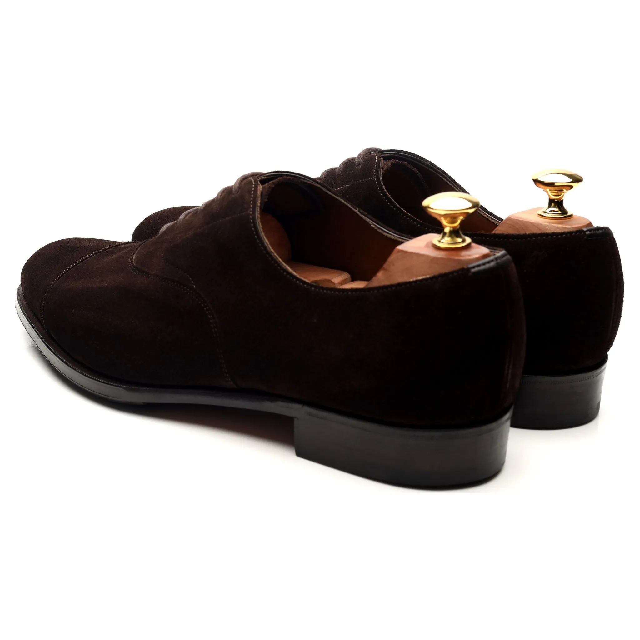 'Chelsea' Dark Brown Suede Oxford UK 9 E