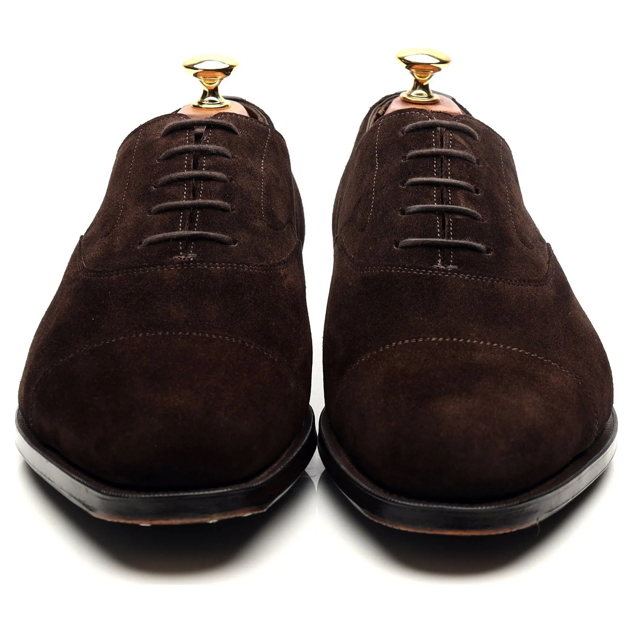 'Chelsea' Dark Brown Suede Oxford UK 9 E