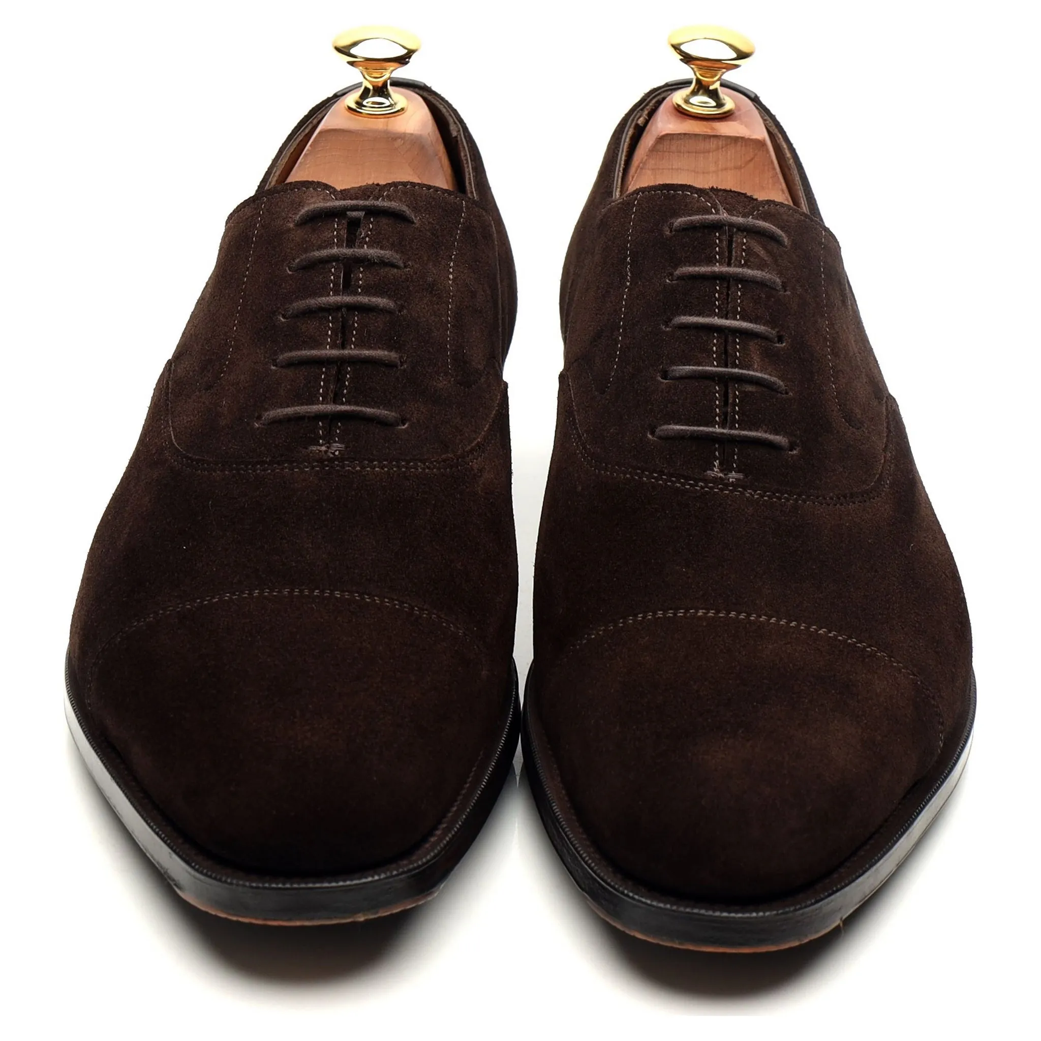 'Chelsea' Dark Brown Suede Oxford UK 9 E