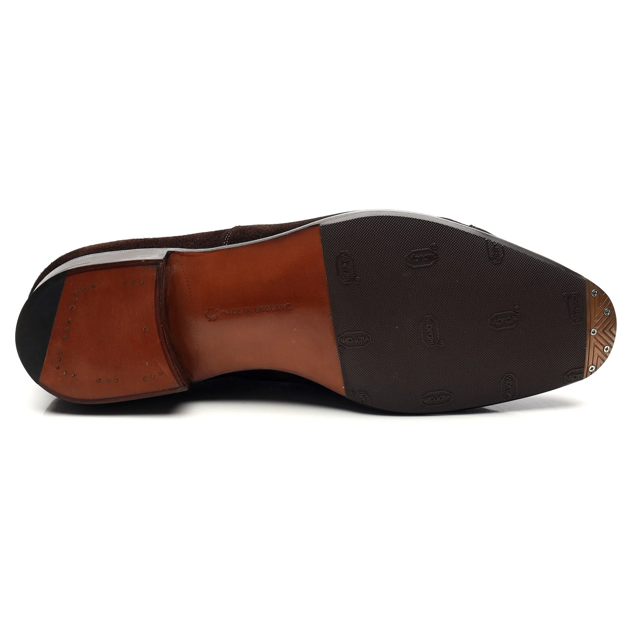 'Chelsea' Dark Brown Suede Oxford UK 9 E