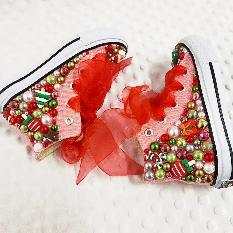 Christmas fun High Tops (Handmade)