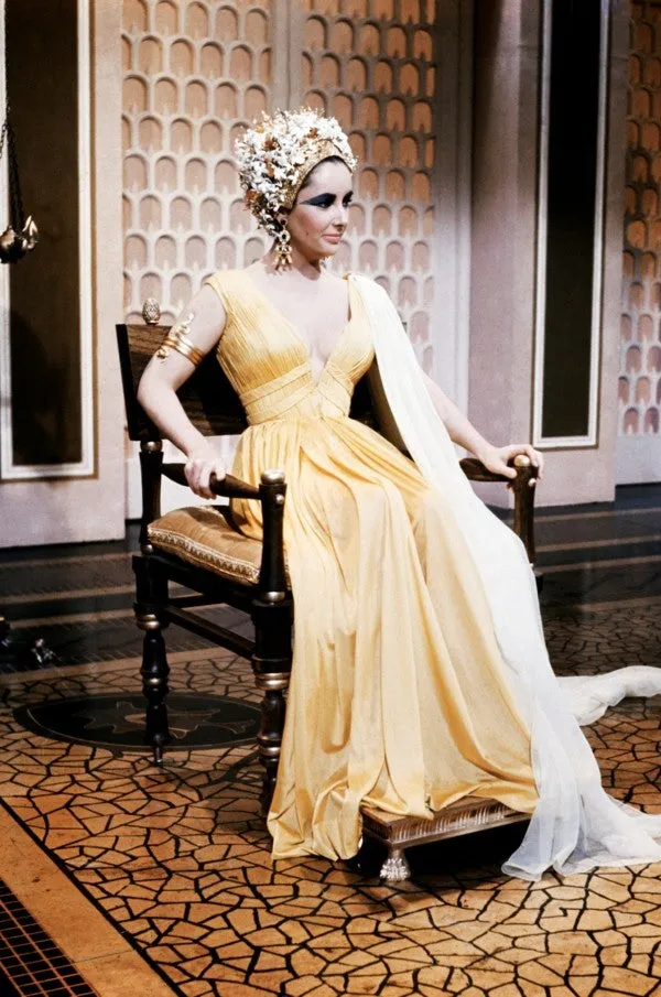 Cleopatra Elizabeth Taylor Yellow Dress