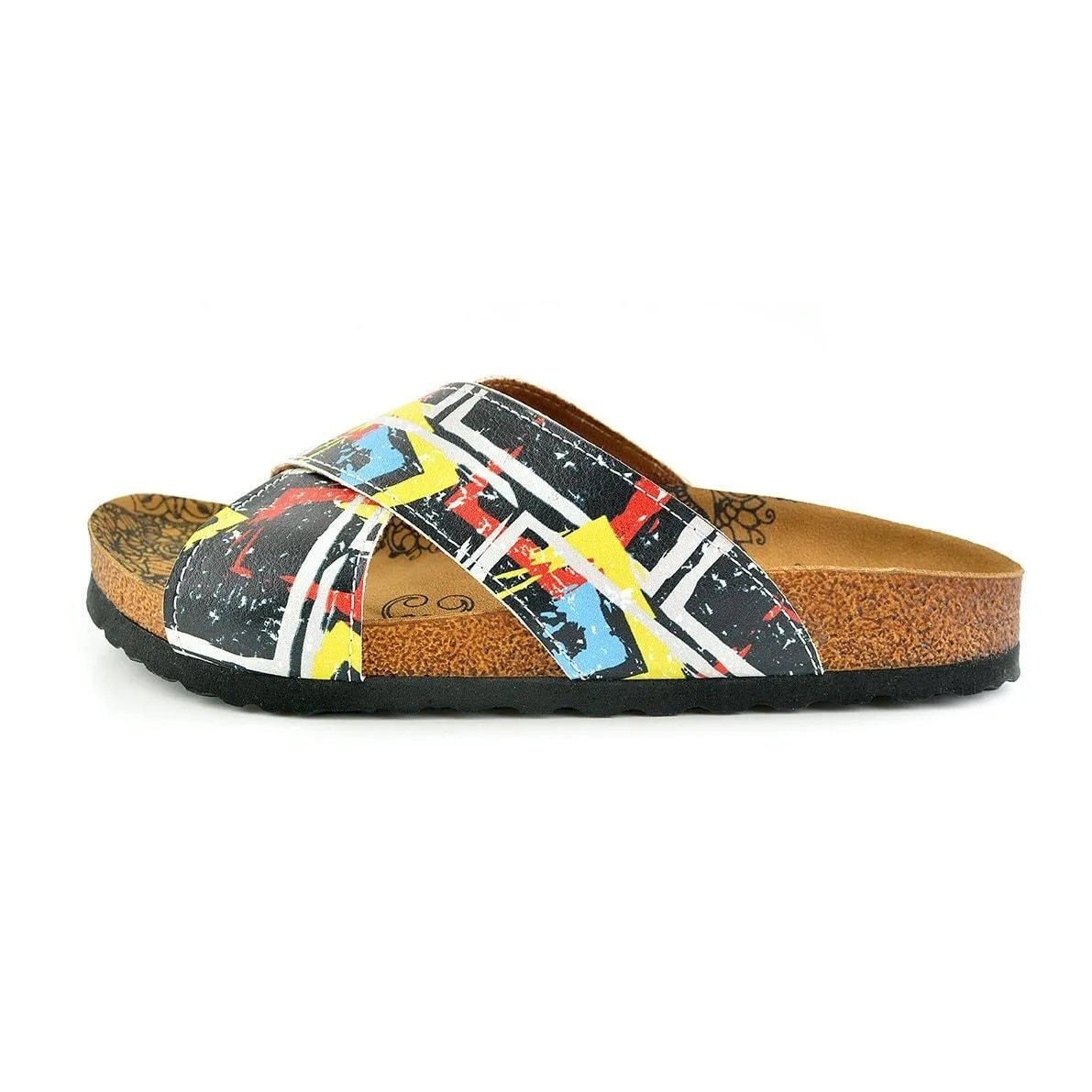 Colored Frame Design Sandal - CAL1101