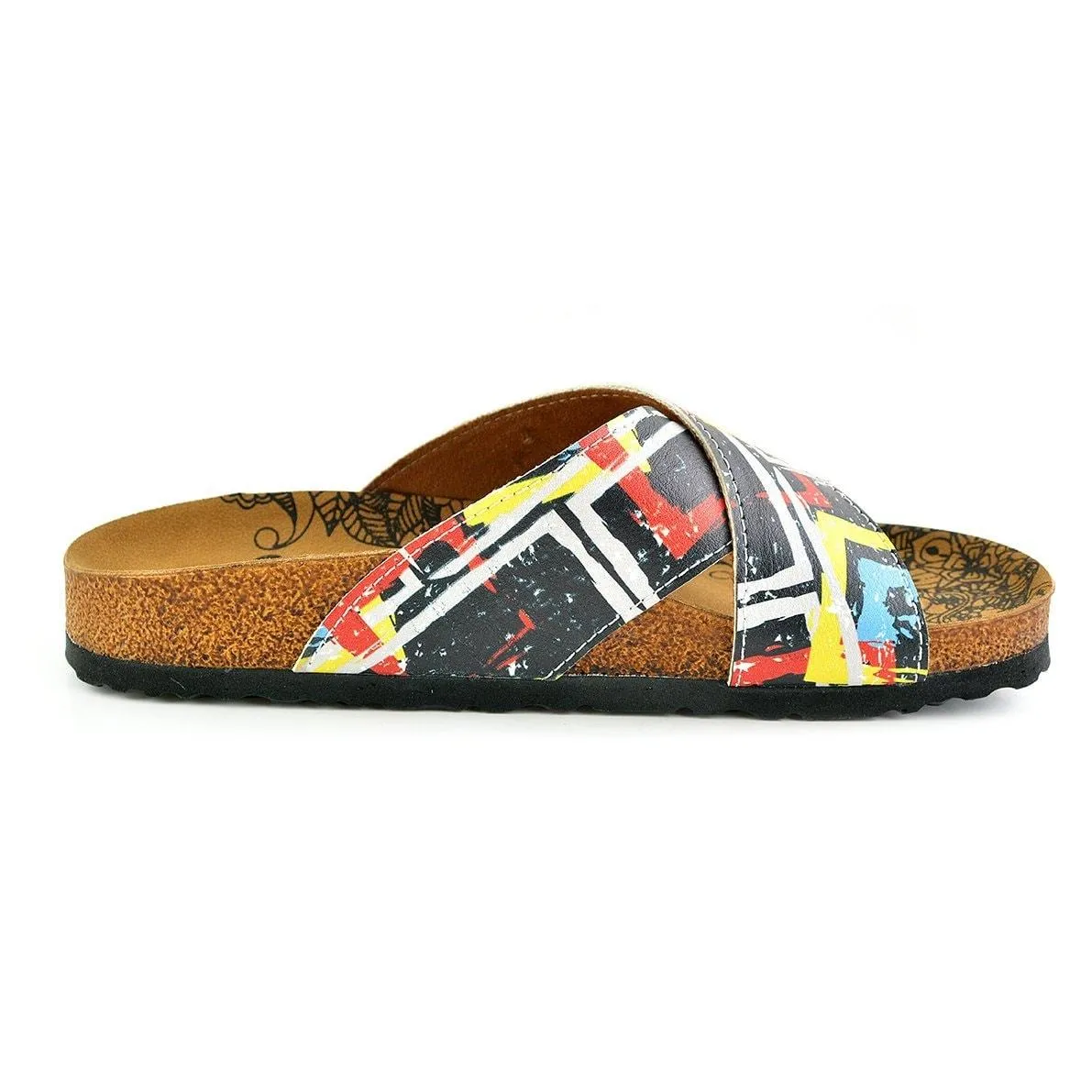 Colored Frame Design Sandal - CAL1101