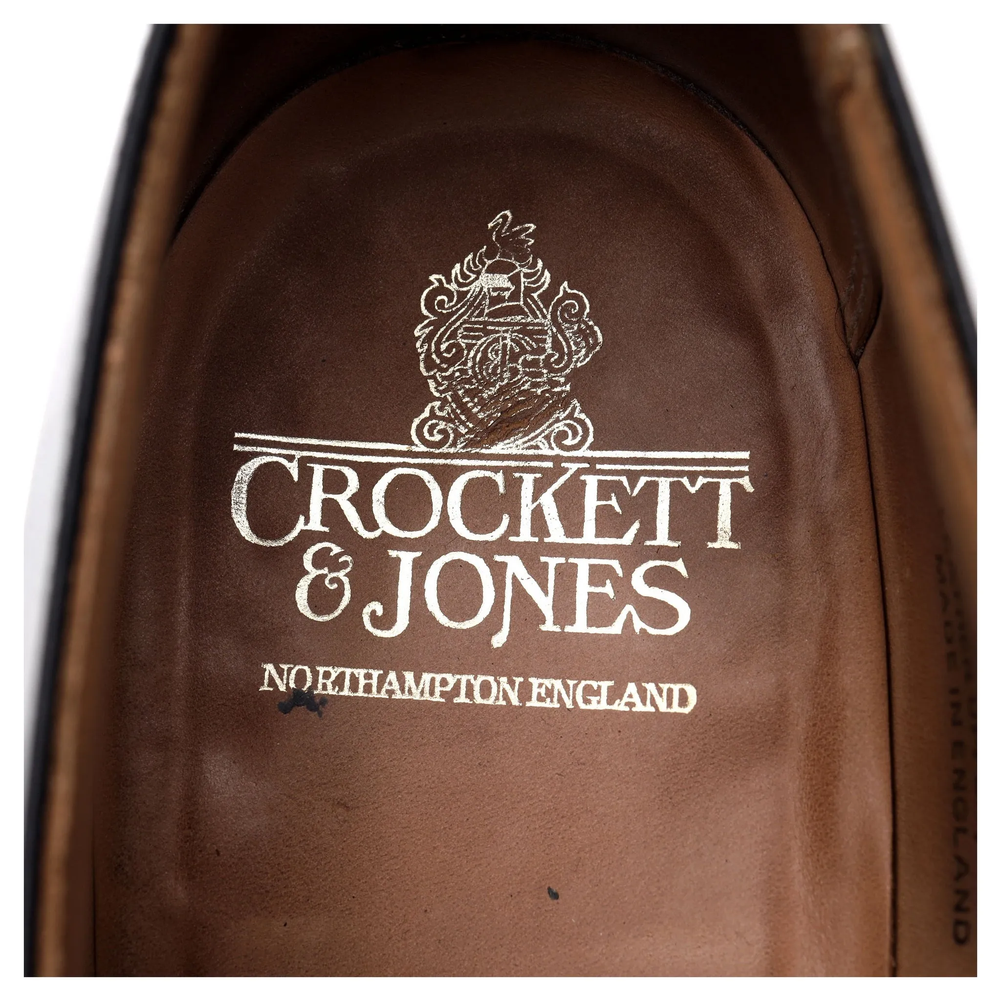 'Connaught' Black Leather Oxford UK 10 E