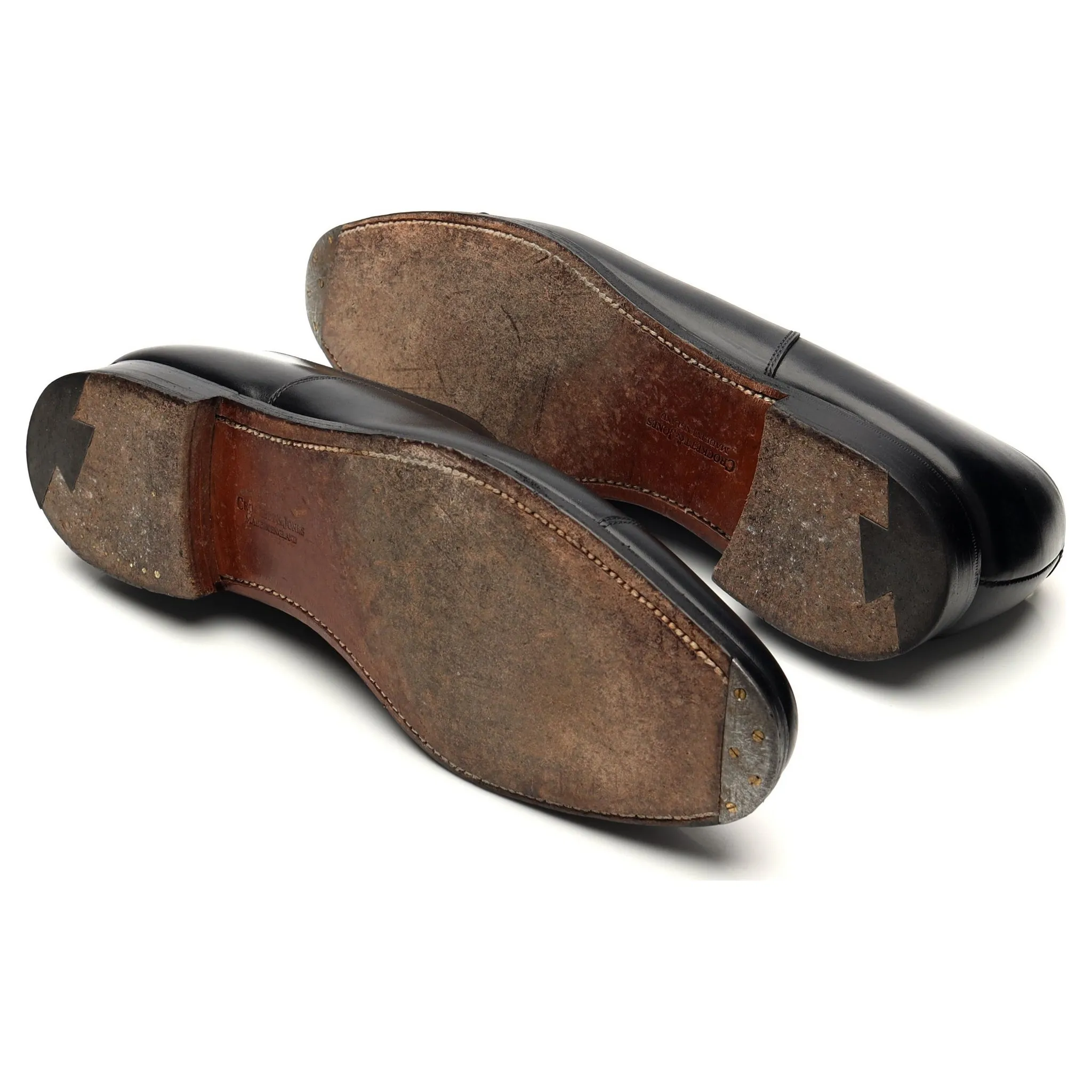 'Connaught' Black Leather Oxford UK 10 E