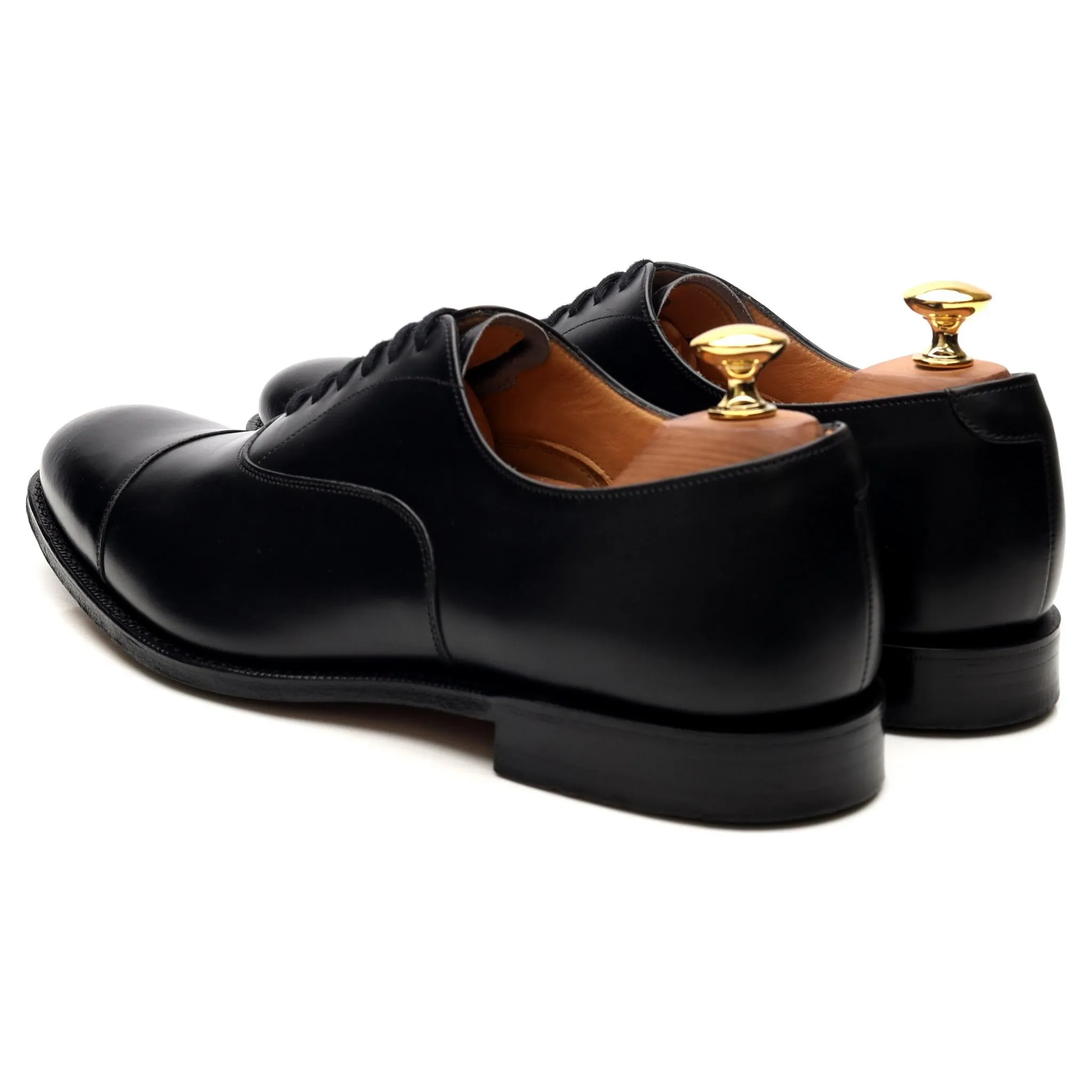 'Dubai' Black Leather Oxford UK 6.5 G