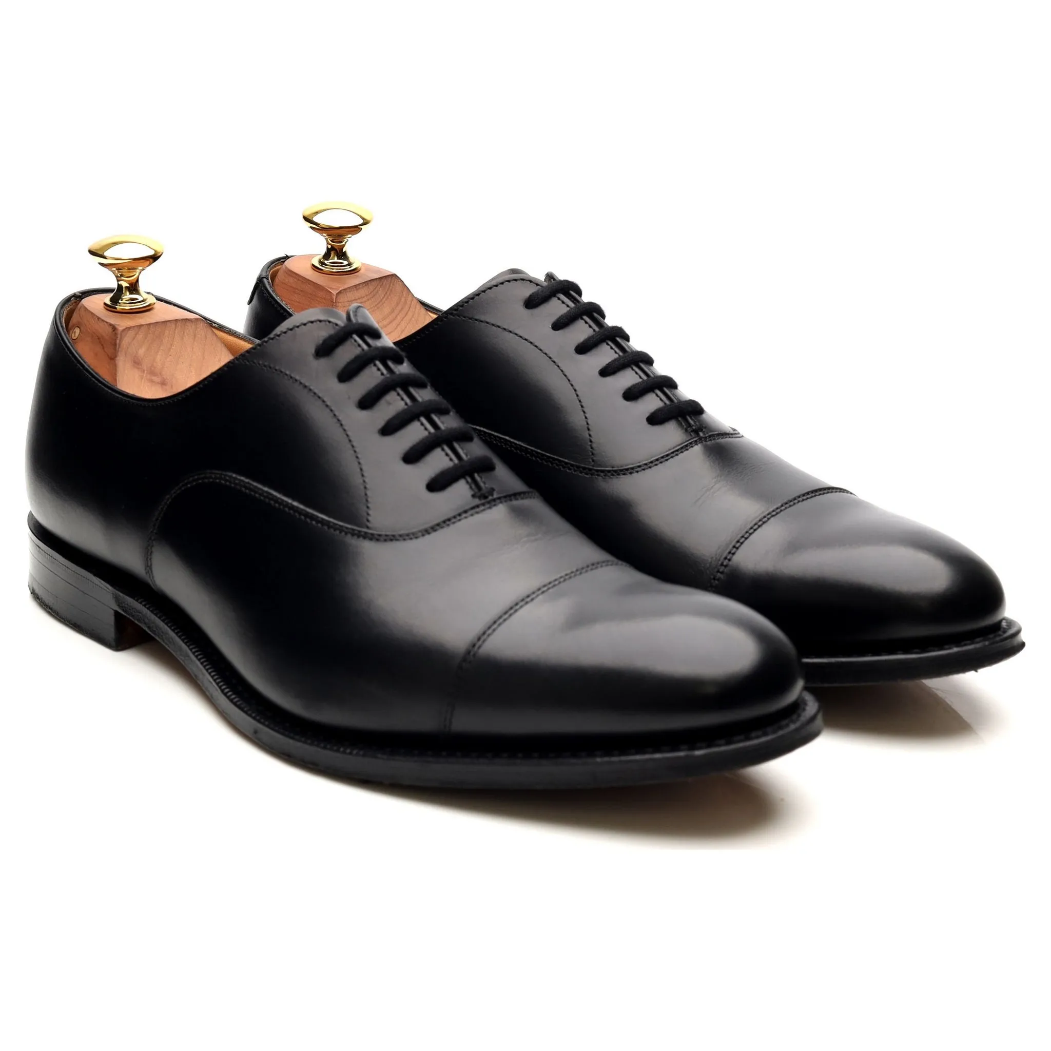 'Dubai' Black Leather Oxford UK 6.5 G