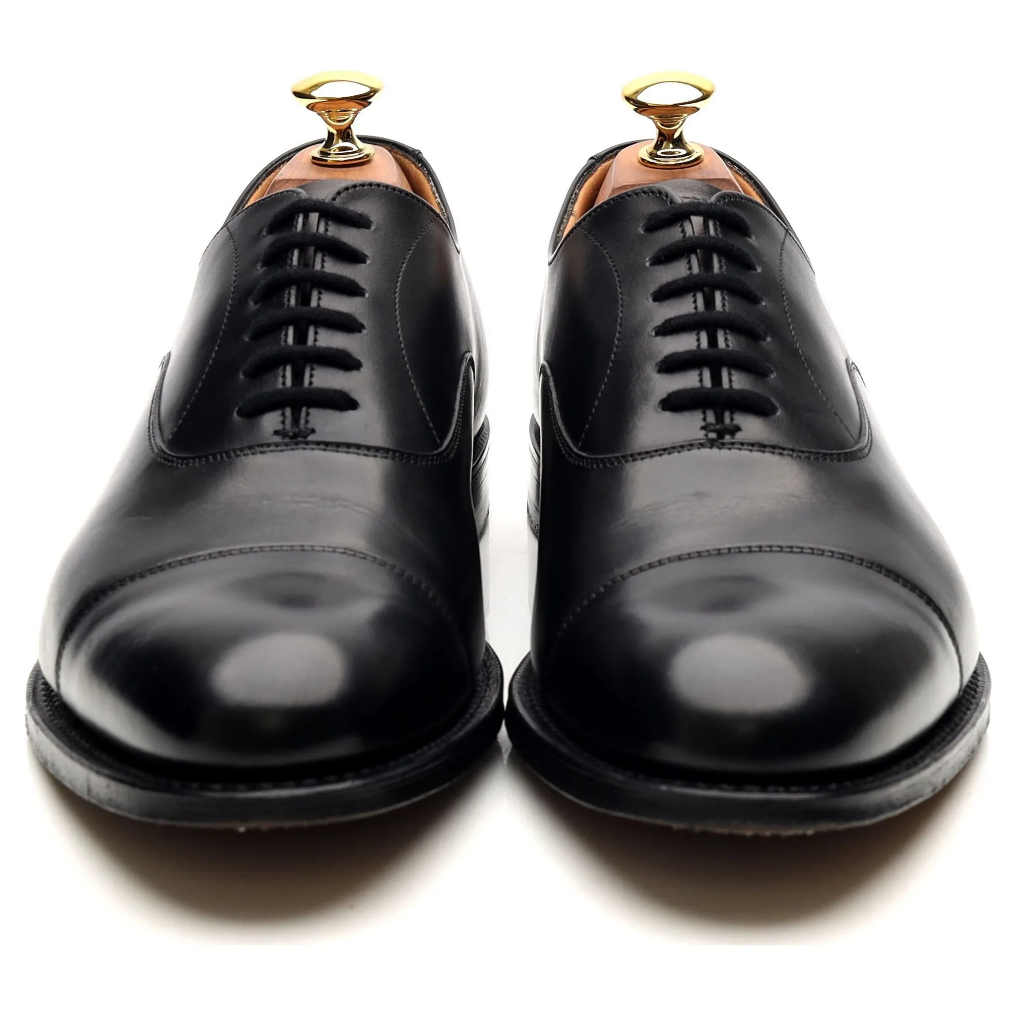 'Dubai' Black Leather Oxford UK 6.5 G