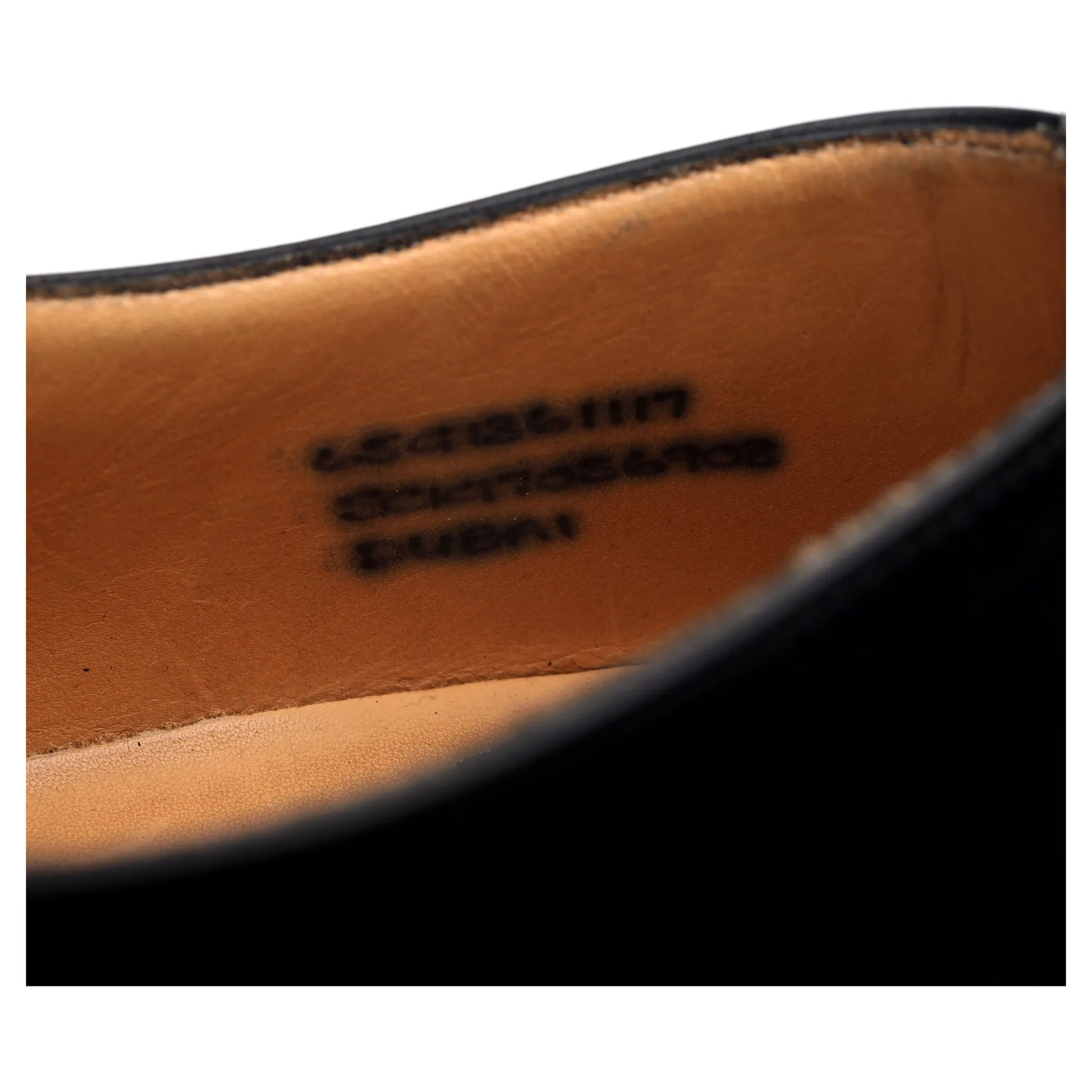 'Dubai' Black Leather Oxford UK 6.5 G