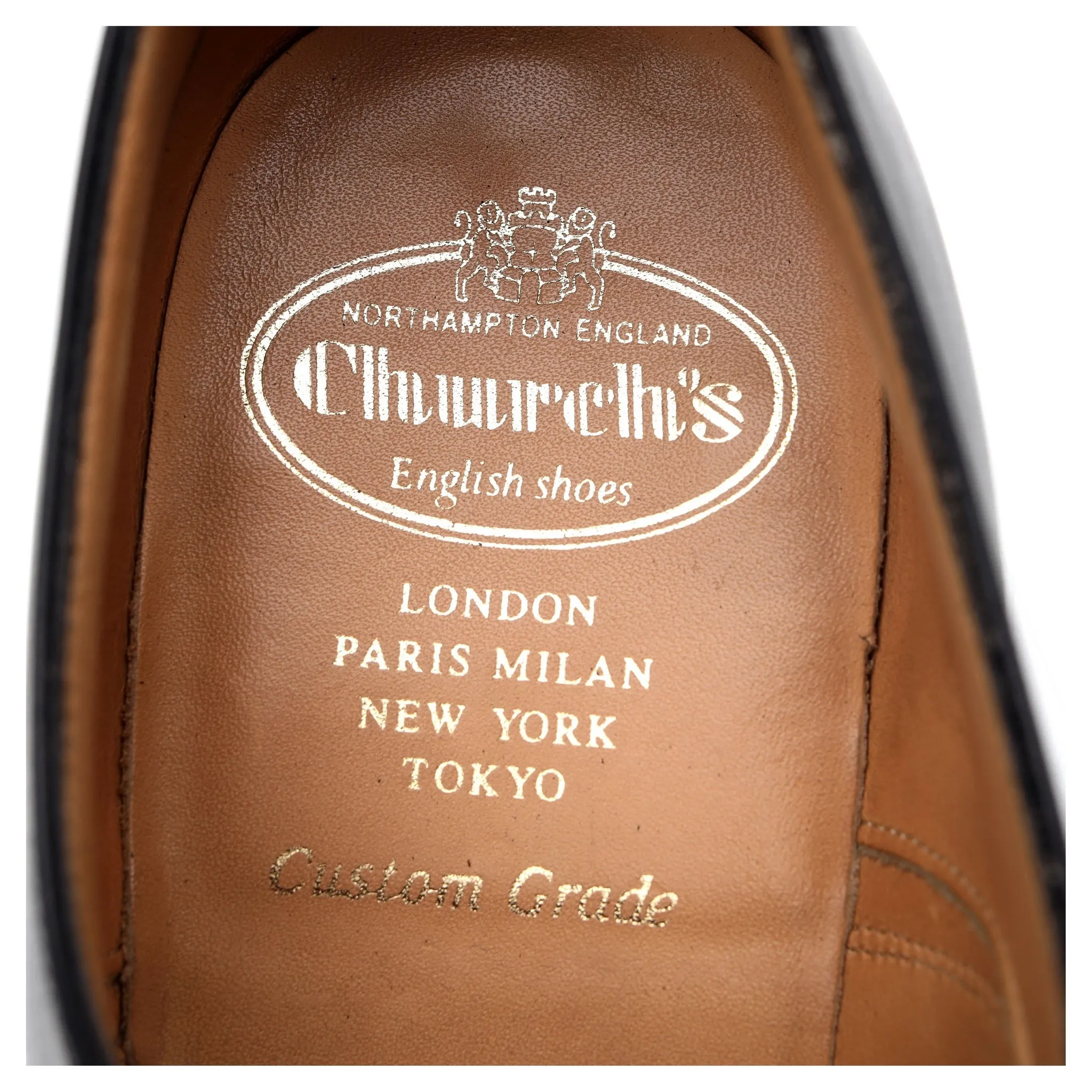 'Dubai' Black Leather Oxford UK 6.5 G